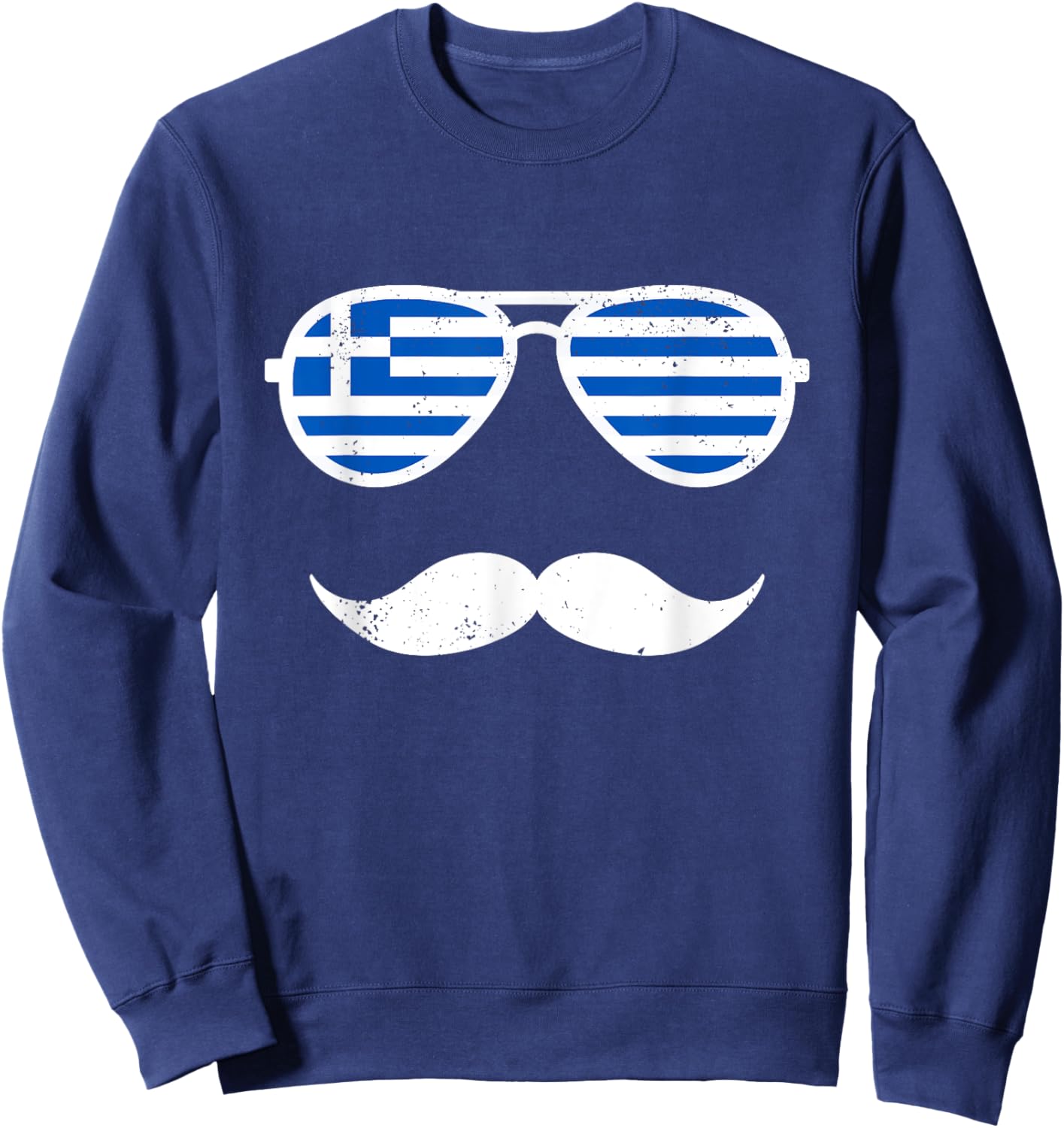Greek Easter Funny Greece Flag Bunny Boys Toddlers Sweatshirt - Sweatshirt | Navy
