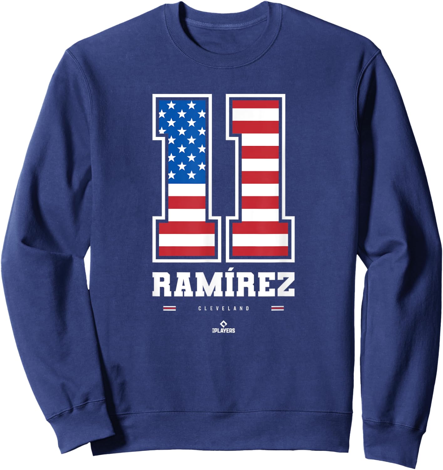 Jose Ramirez - US Flag Number Sweatshirt - Sweatshirt | Navy