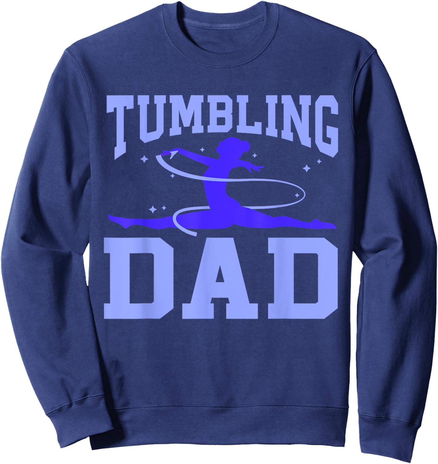 Gym Gymnastics Cartwheel Gymnast Dad Tumbling Dad Sweatshirt - Sweatshirt | Navy