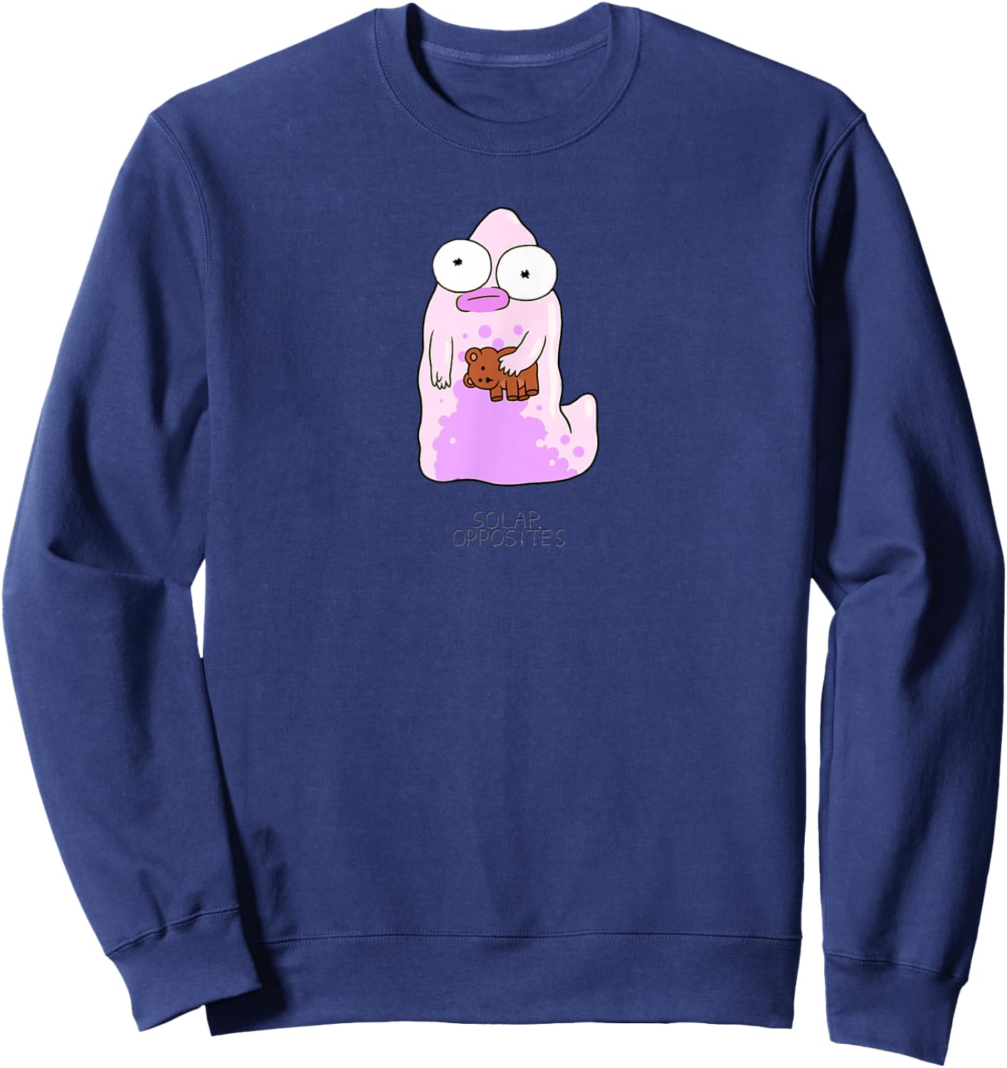 Solar Opposites The Pupa Turns Purple Midnight Blue , Black, S Sweatshirt - Sweatshirt | Navy
