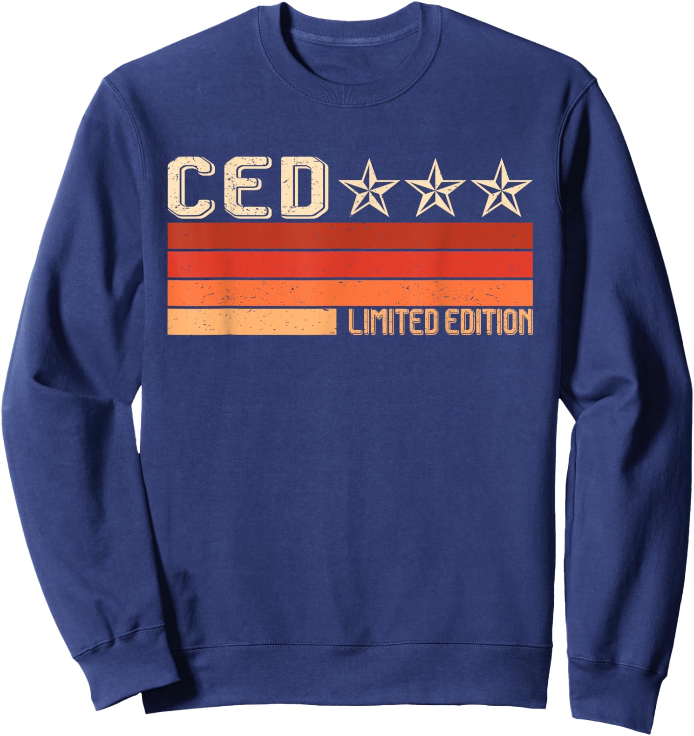 CED Name Personalized Idea Men Retro Vintage CED Sweatshirt - Sweatshirt | Navy