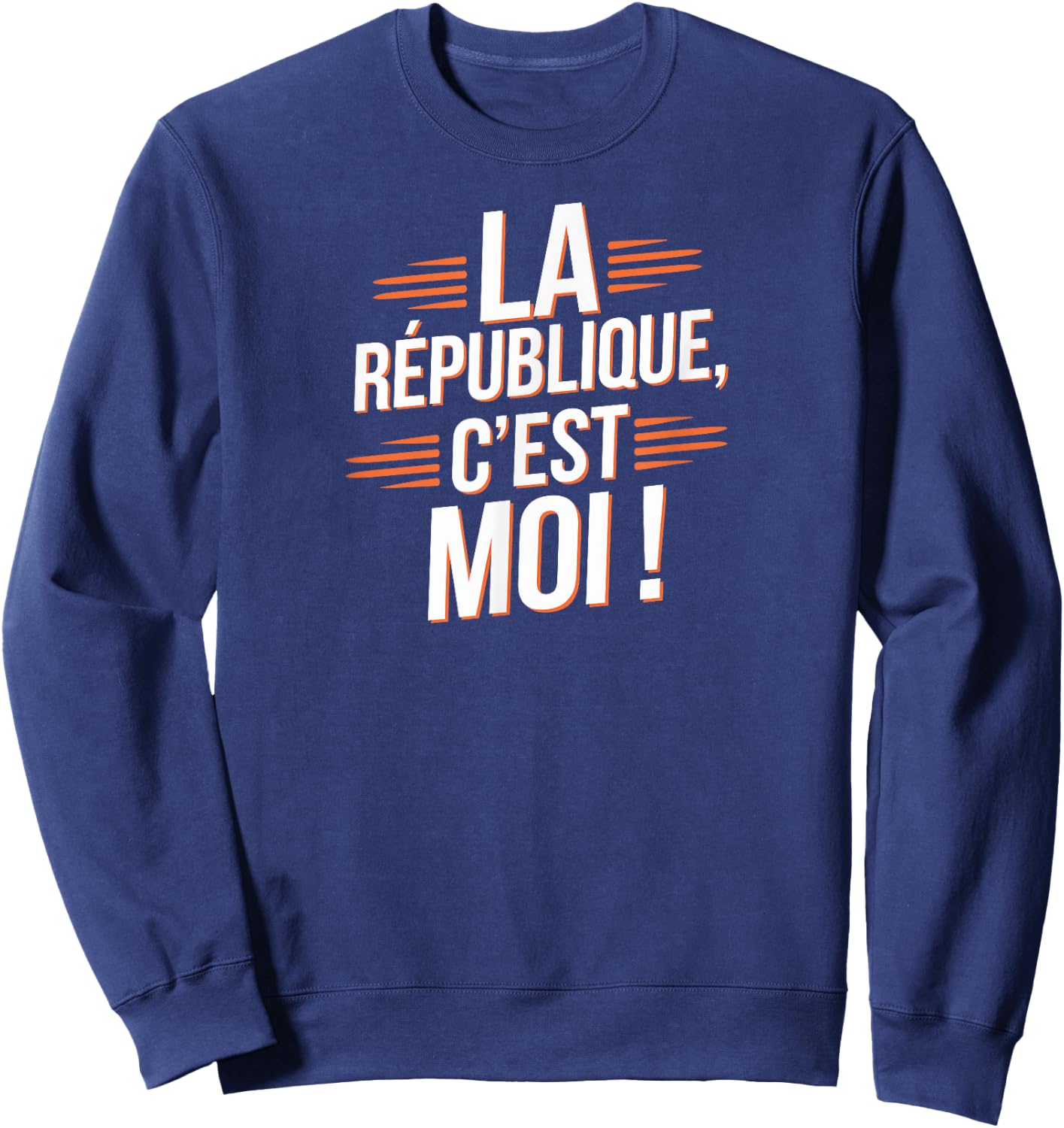 La République c'est moi , Black, S Sweatshirt - Sweatshirt | Navy