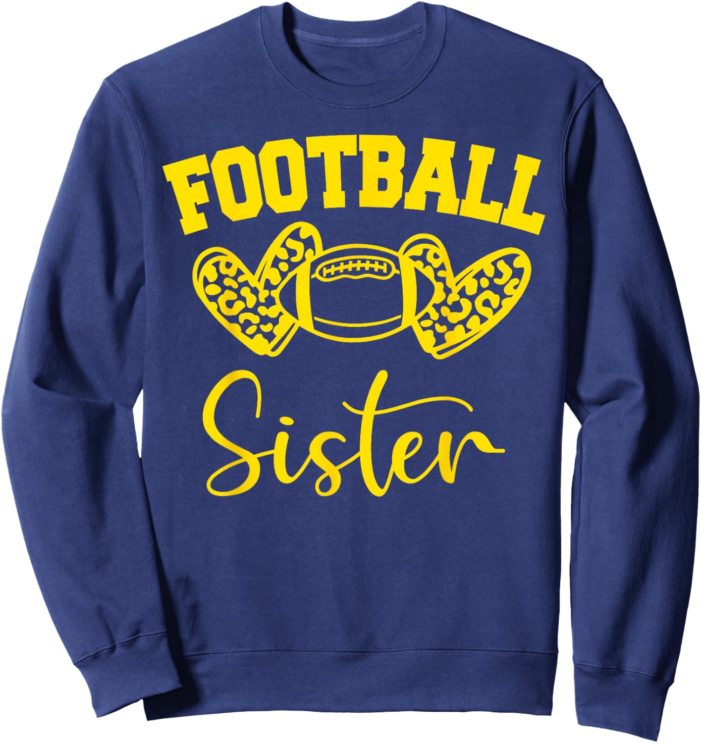 American Football Sister Football Family Matching Sweatshirt - Sweatshirt | Navy