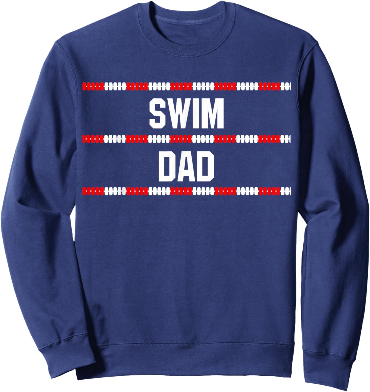 Swim Dad T Shirt Sweatshirt - Sweatshirt | Navy