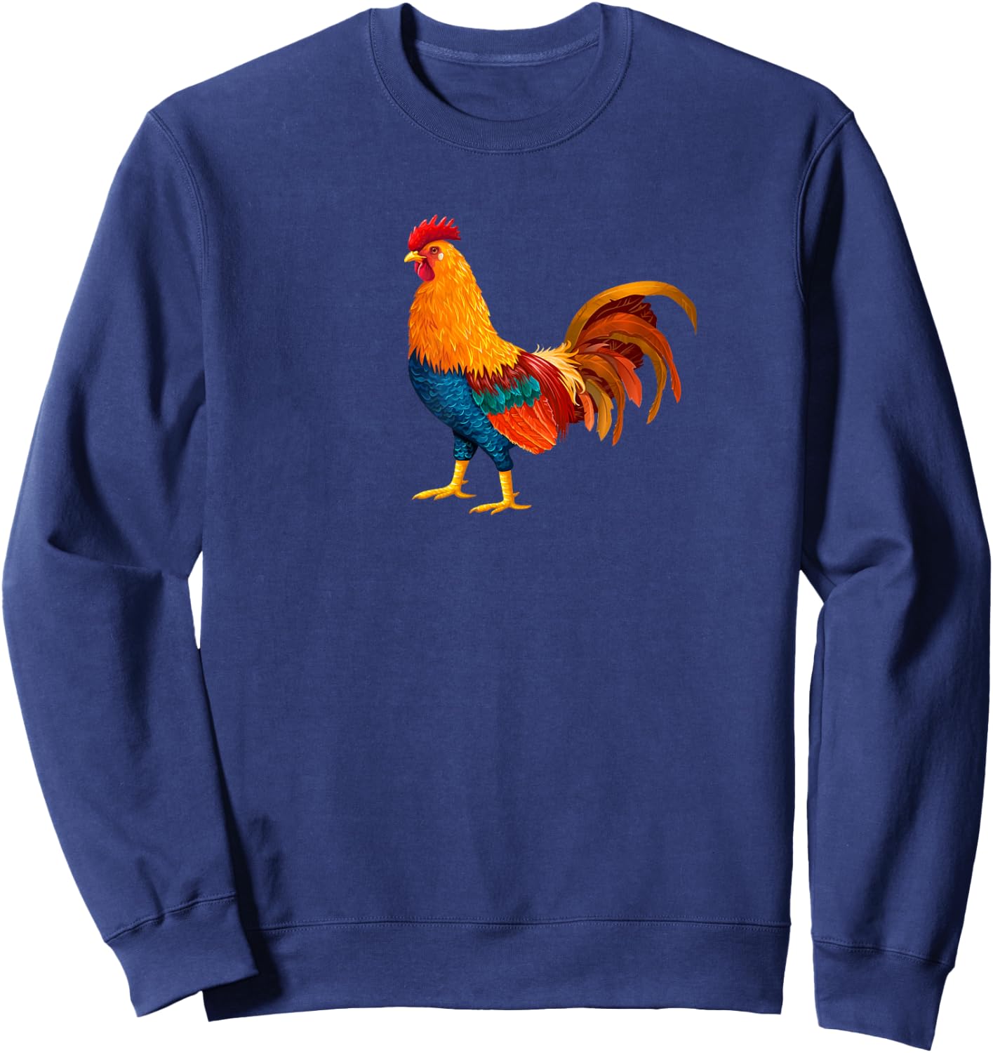 Beautiful Rooster Sweatshirt - Sweatshirt | Navy
