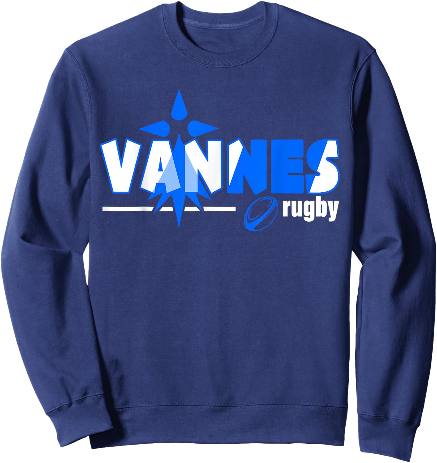Rugby Valves Heritage Breton Supporter Man Woman Child , Black, S Sweatshirt - Sweatshirt | Navy
