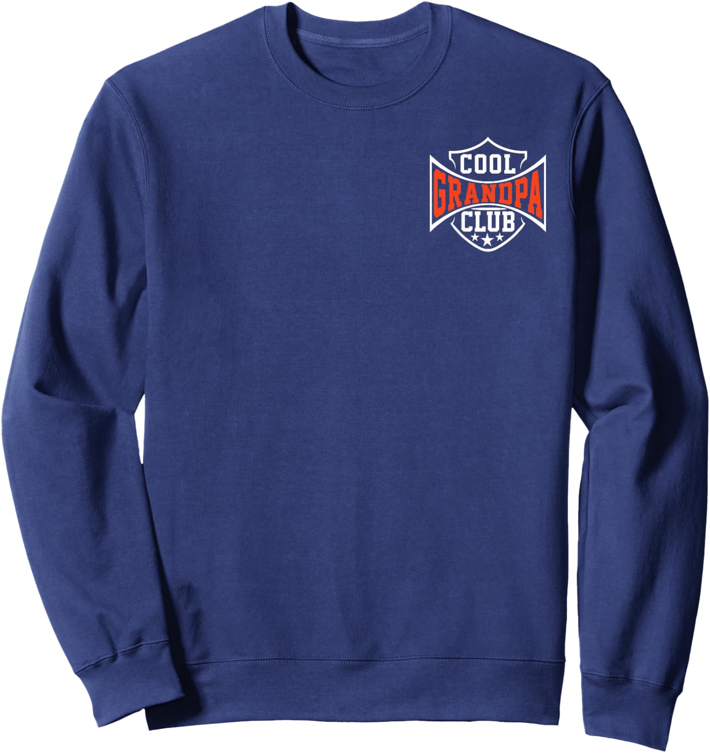 Cool Grandpa Club Funny Grandpa Father's Day Pocket Sweatshirt - Sweatshirt | Navy