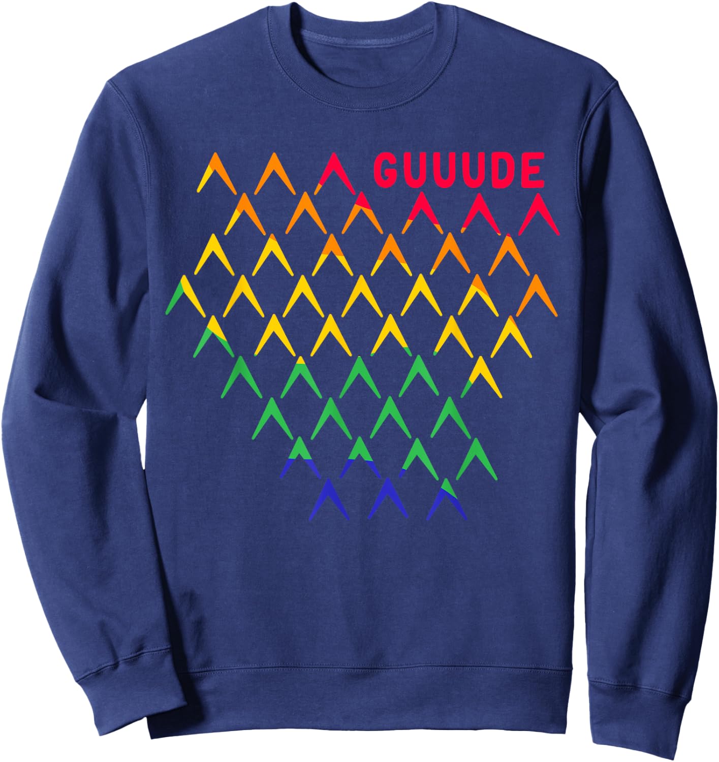 Gude Abbelwoiglas Bembel Muster Hessen Äppler LGBT Pride Sweatshirt - Sweatshirt | Navy
