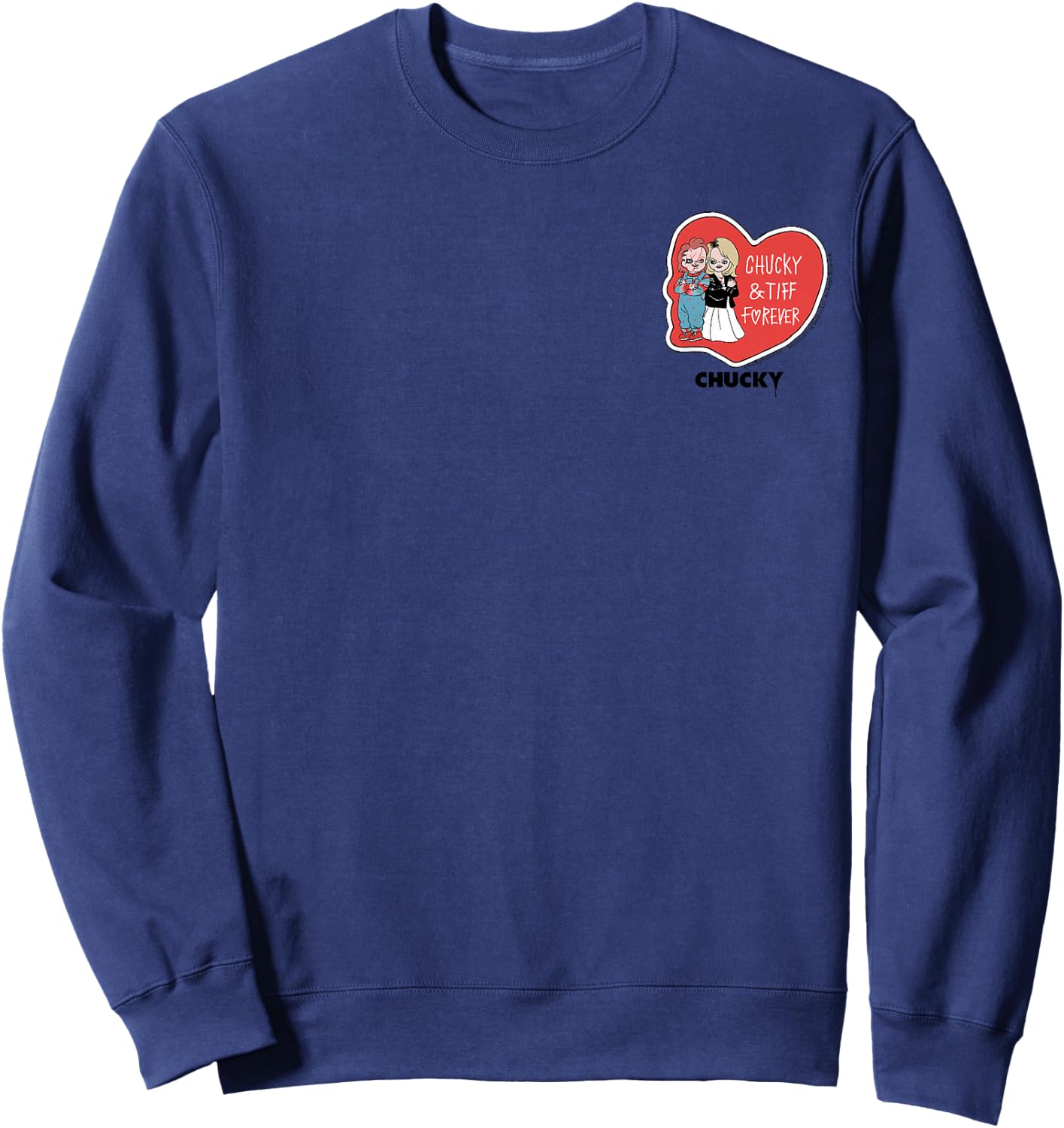 Chucky & Tiff Forever Valentine Sweatshirt - Sweatshirt | Navy