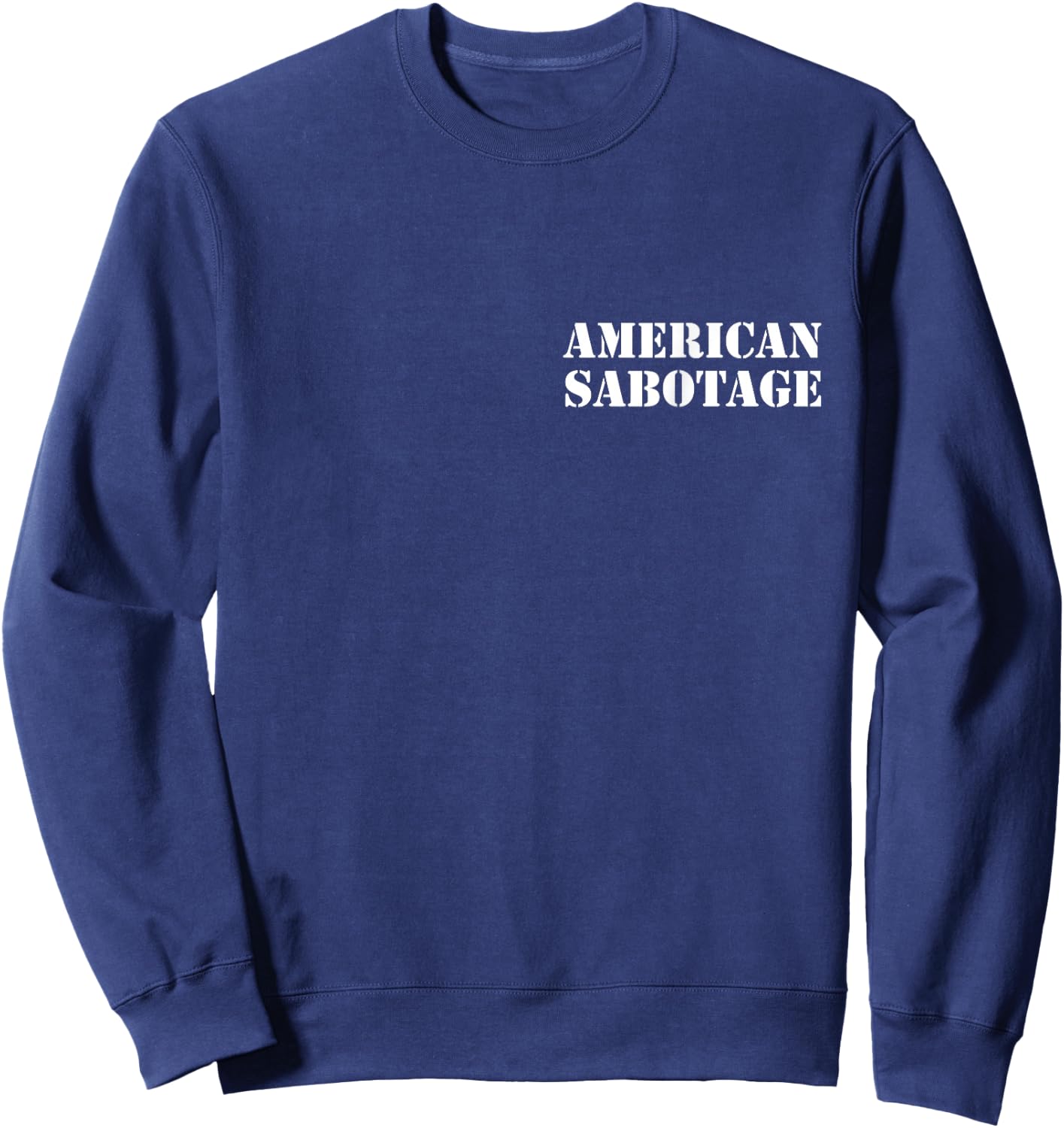 American Sabotage Vintage Pocket Sweatshirt - Sweatshirt | Navy