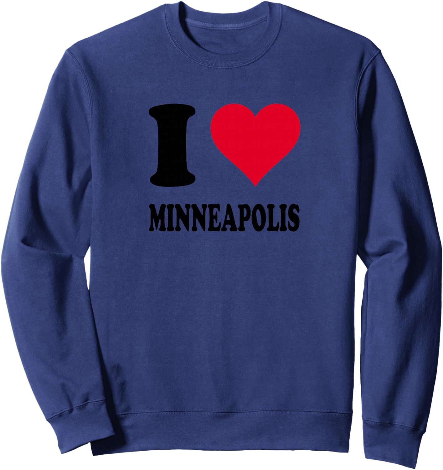 J'aime Minneapolis Haut de Gamme Sweatshirt - Sweatshirt | Navy