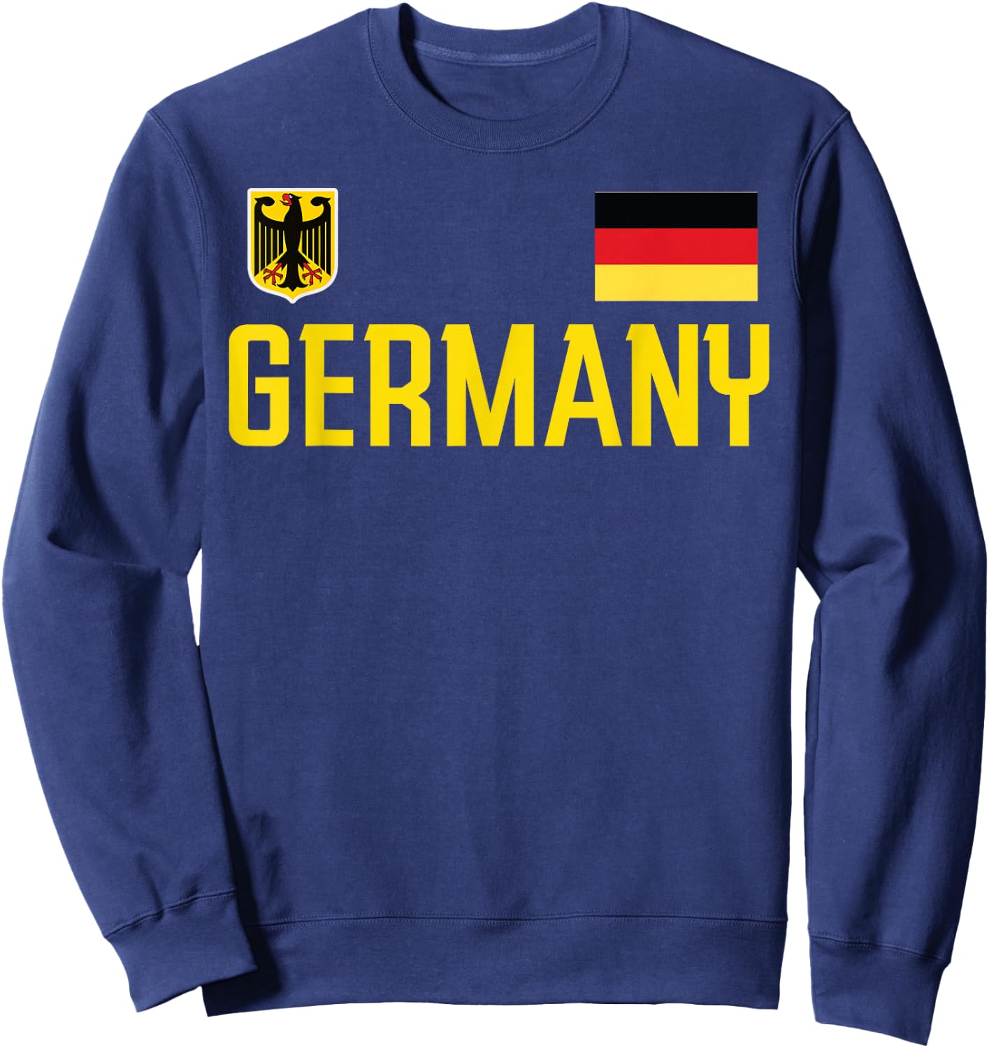 Germany Flag Deutschland Football Soccer Fan Men Women Kids Sweatshirt - Sweatshirt | Navy