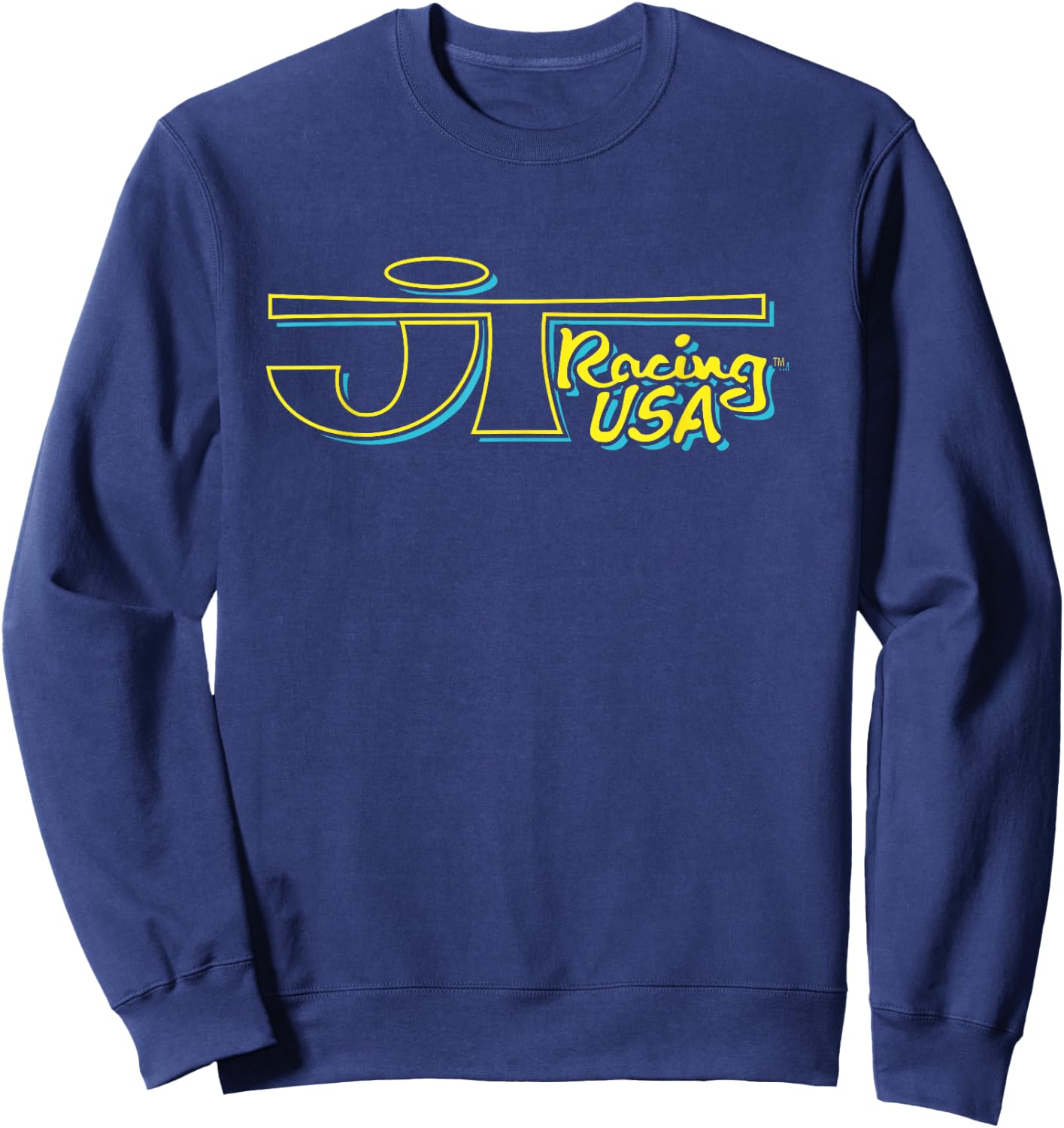 Yellow and Blue JT Racing Logo , Black, S Sweatshirt - Sweatshirt | Navy