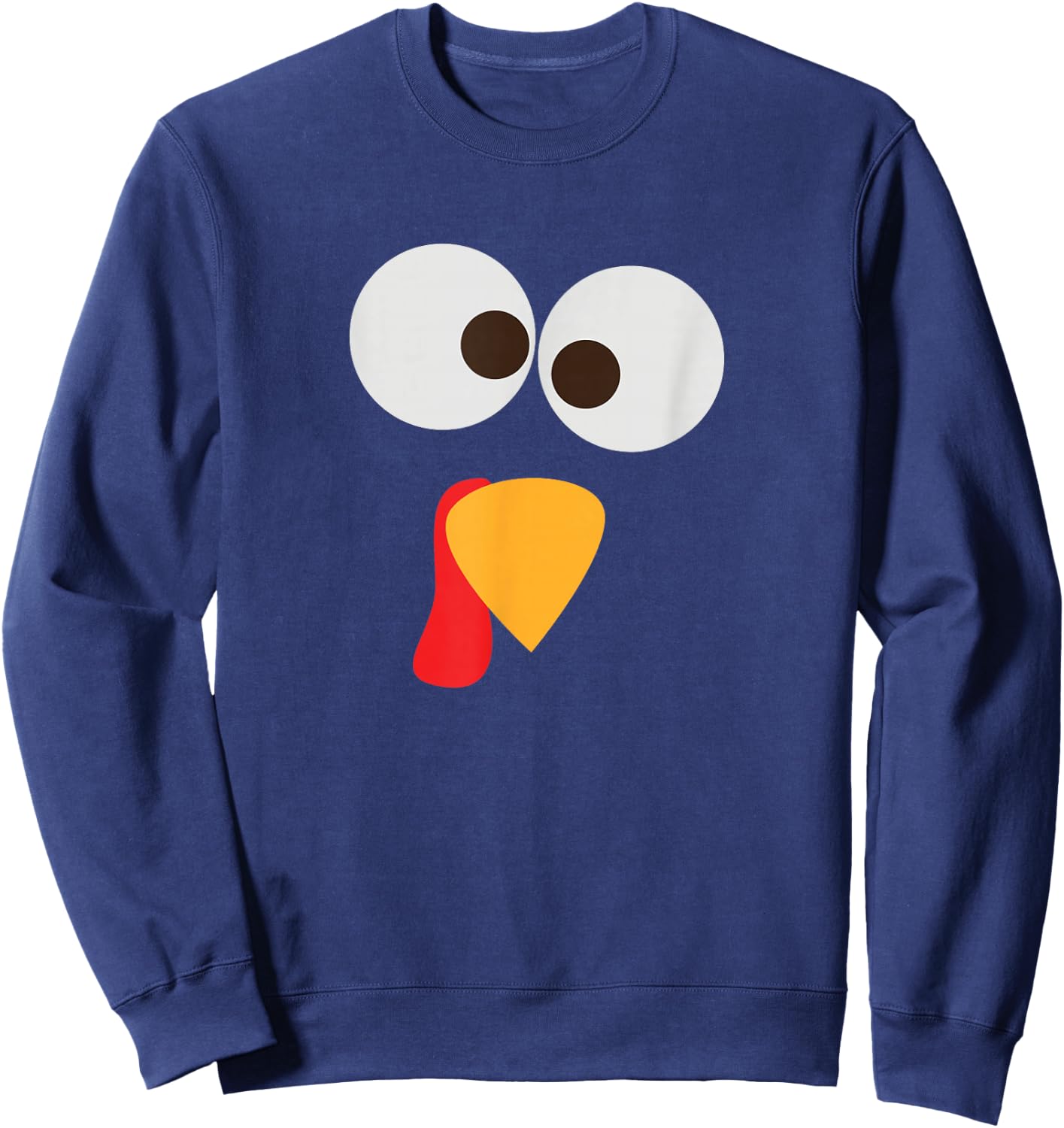 Thanksgiving Matching Family Pajama Turkey Face Sweatshirt - Sweatshirt | Navy
