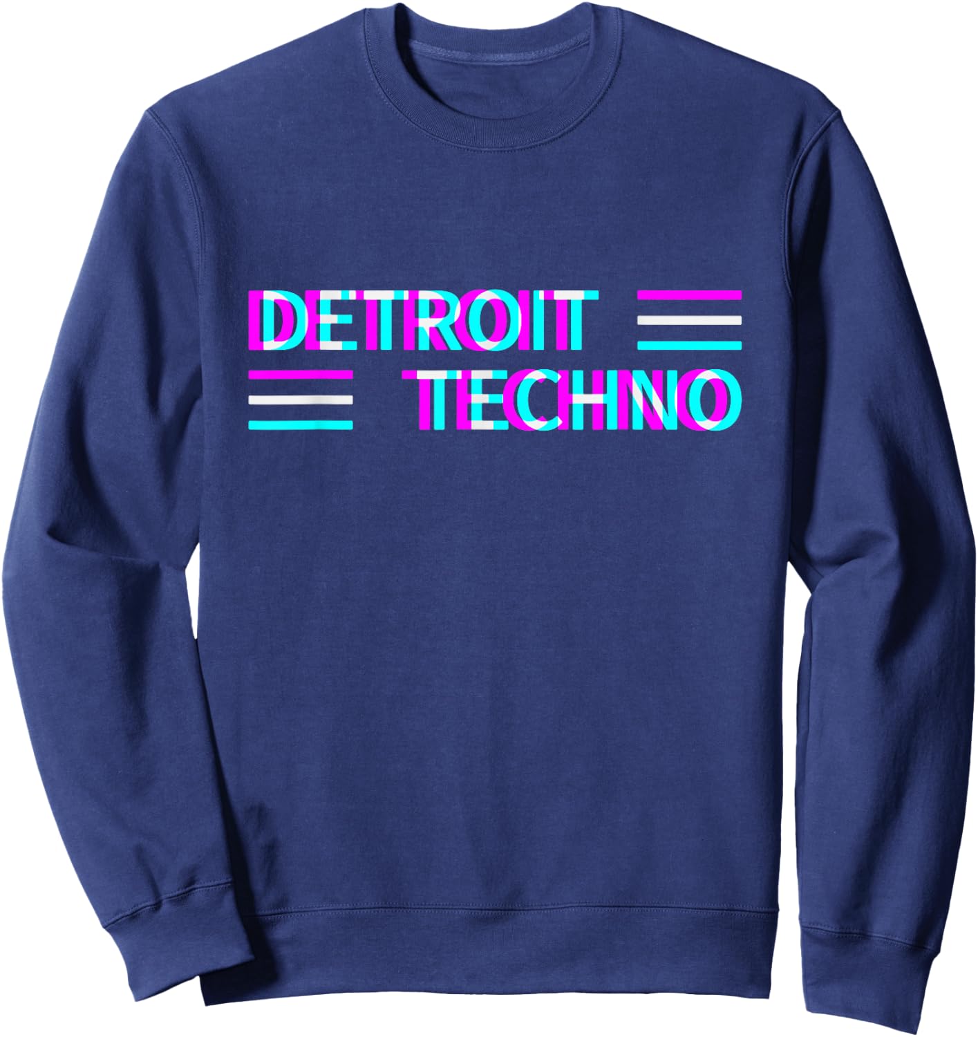 Detroit Techno Rave Electro Musik House Raver Festival Sweatshirt - Sweatshirt | Navy