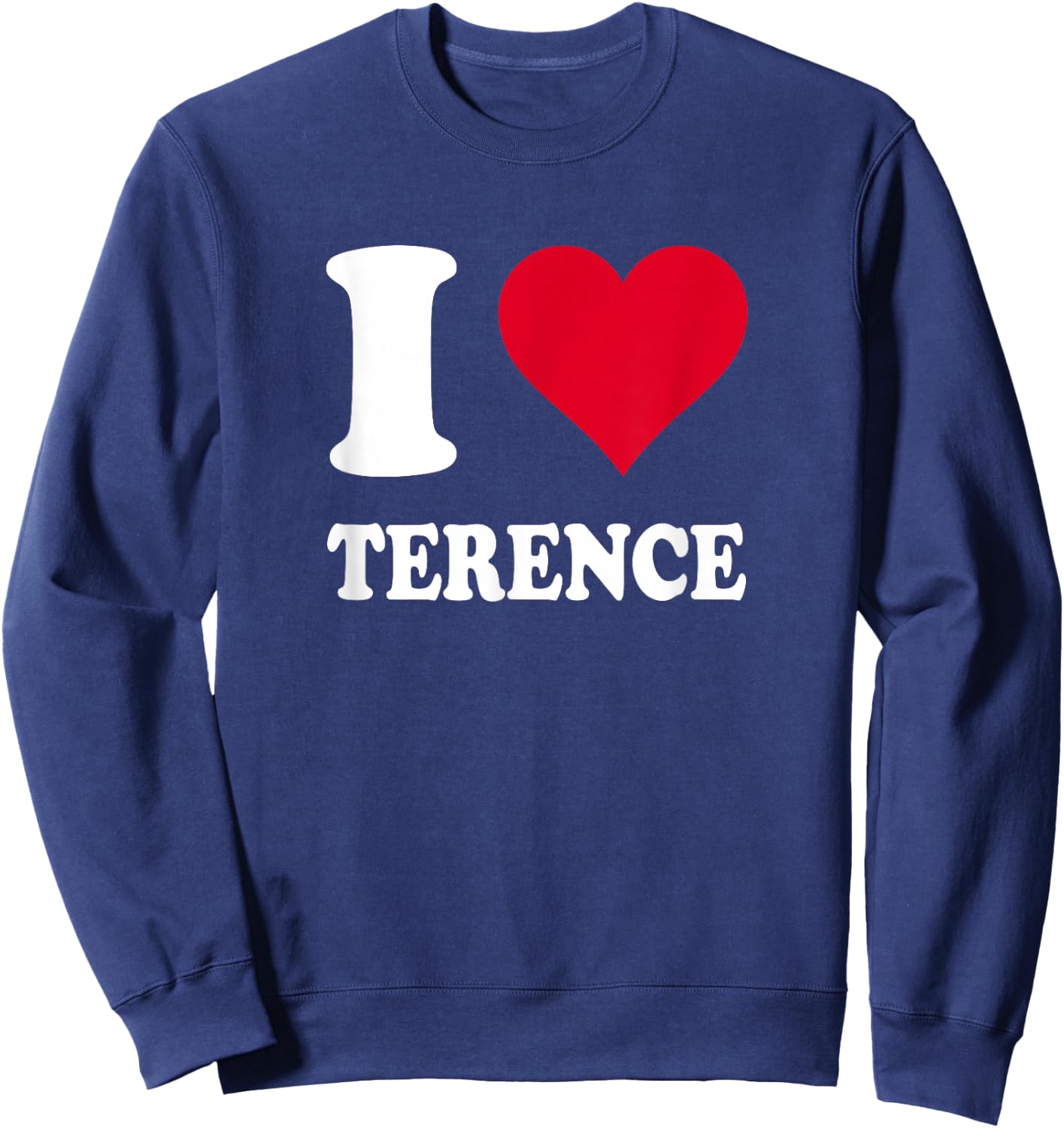Red Heart I Love Terence Sweatshirt - Sweatshirt | Navy