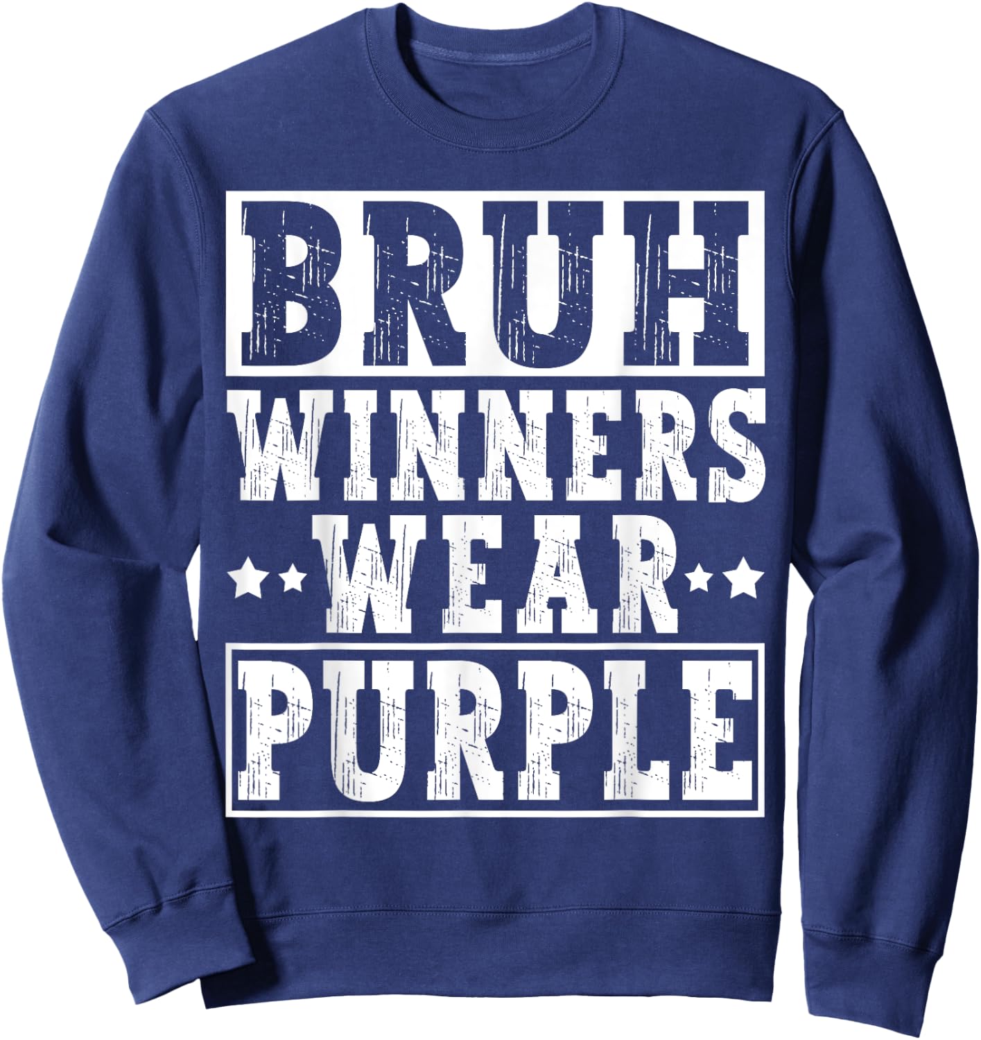 Winners Wear Purple Color Team Sports Day Game Camp Team Sweatshirt - Sweatshirt | Navy