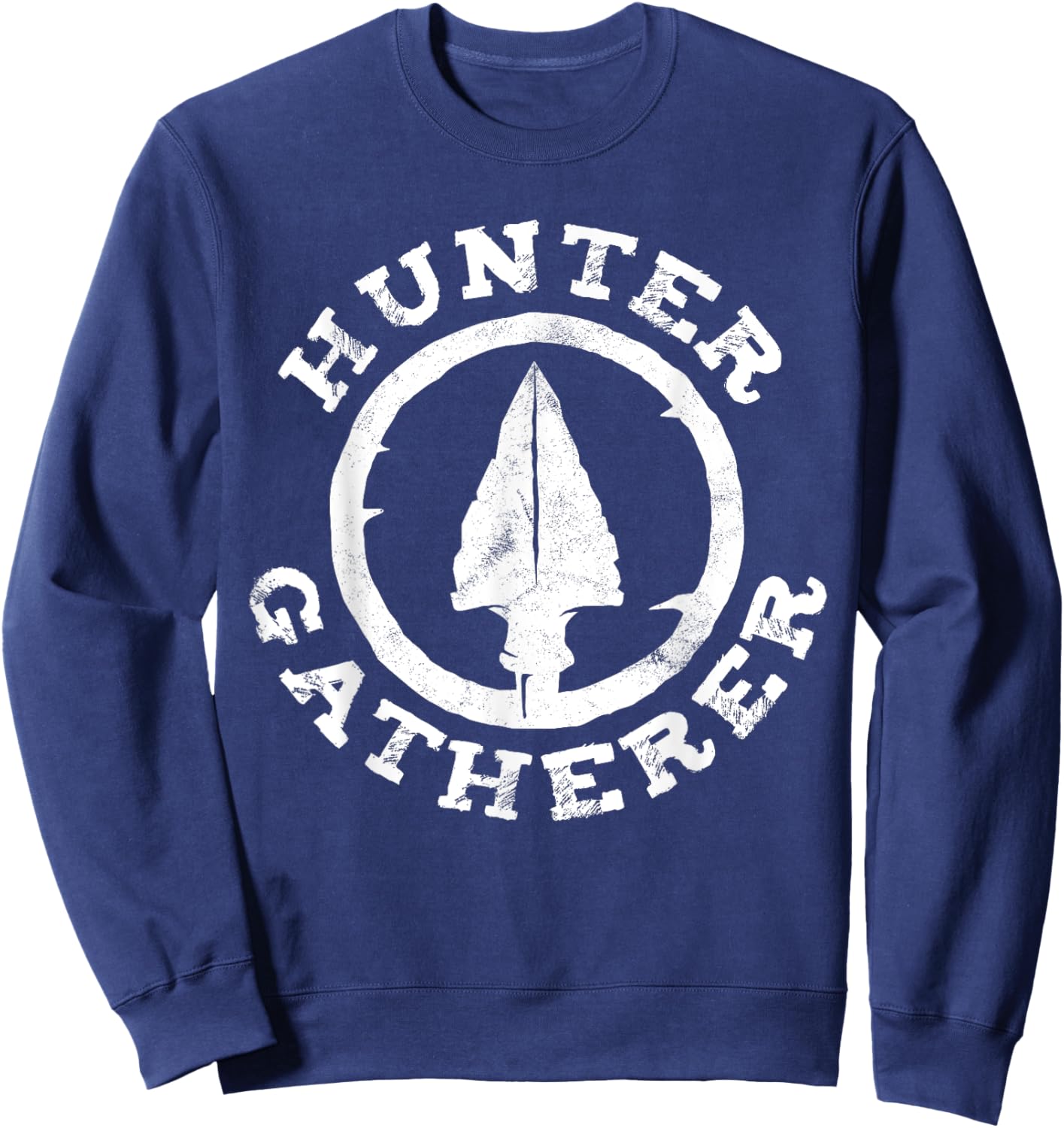 Hunter Gatherer s Vintage Arrowhead s Artifact Excavation Sweatshirt - Sweatshirt | Navy