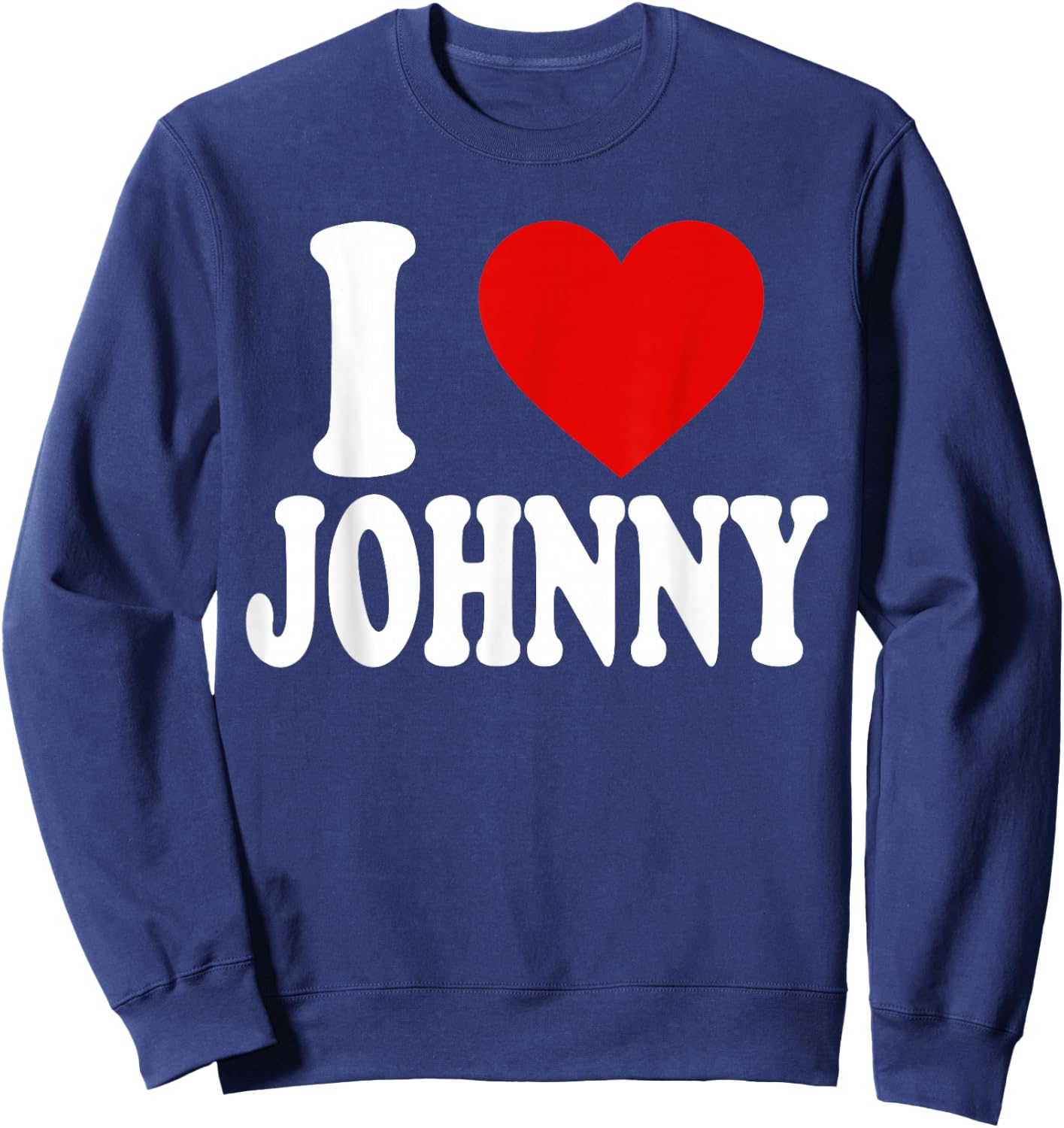 I Love Heart Johnny Sweatshirt - Sweatshirt | Navy