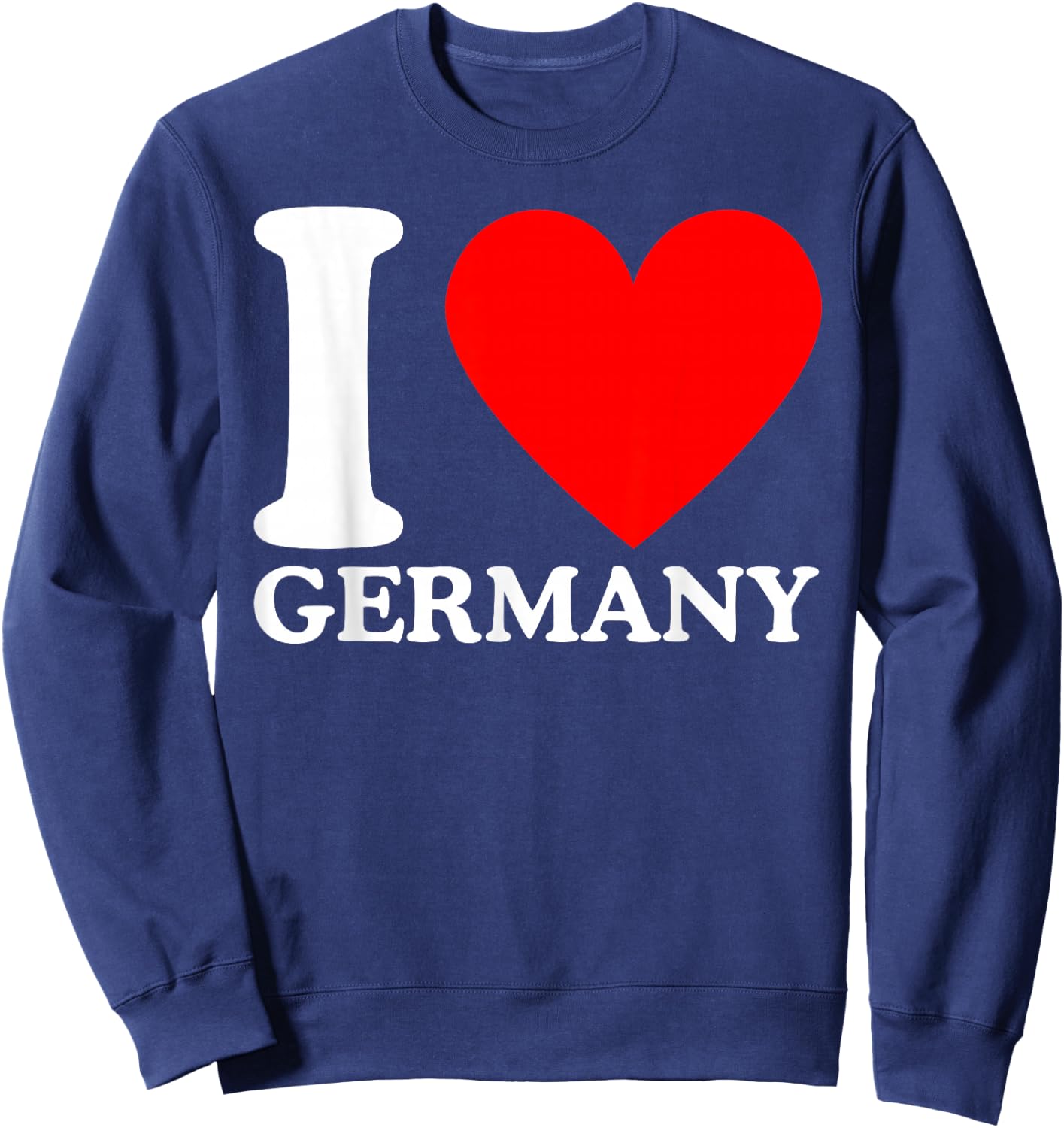 I Love Germany - Ich liebe Deutschland Sweatshirt - Sweatshirt | Navy