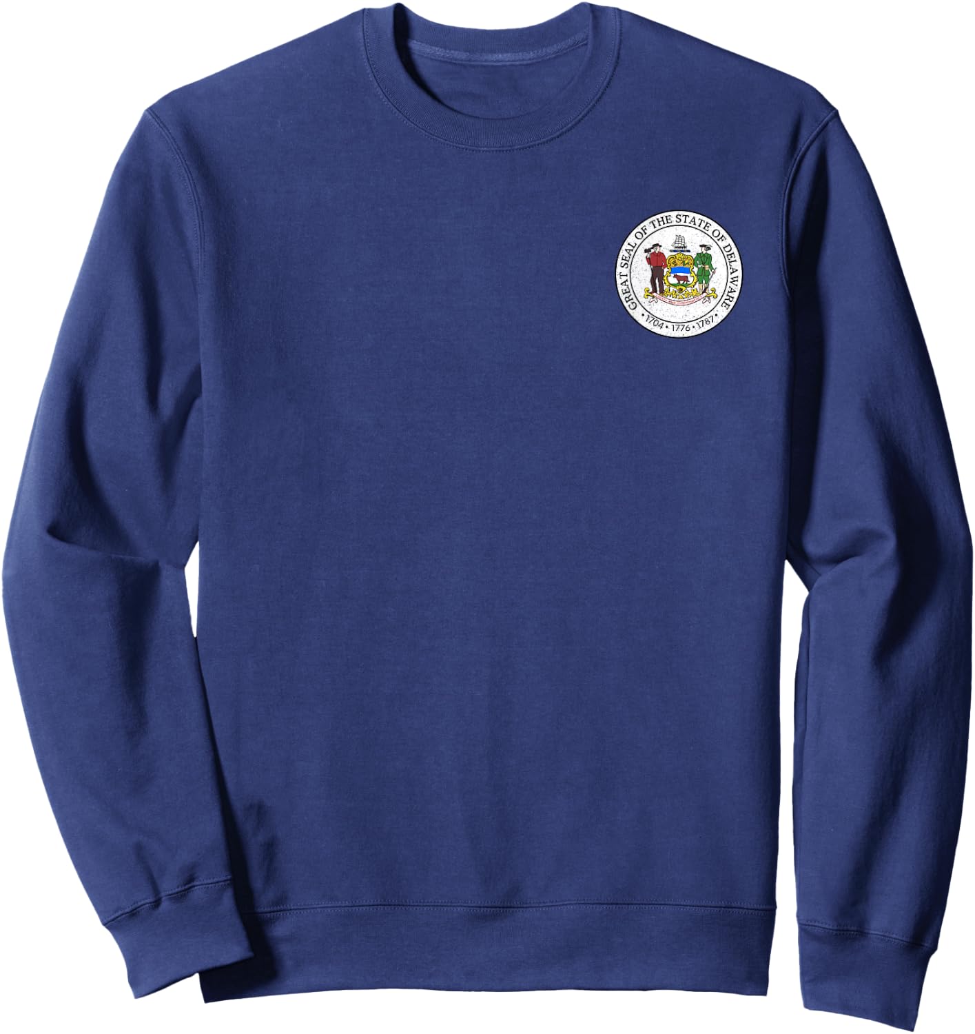 Delaware State Seal Flag Sweatshirt - Sweatshirt | Navy