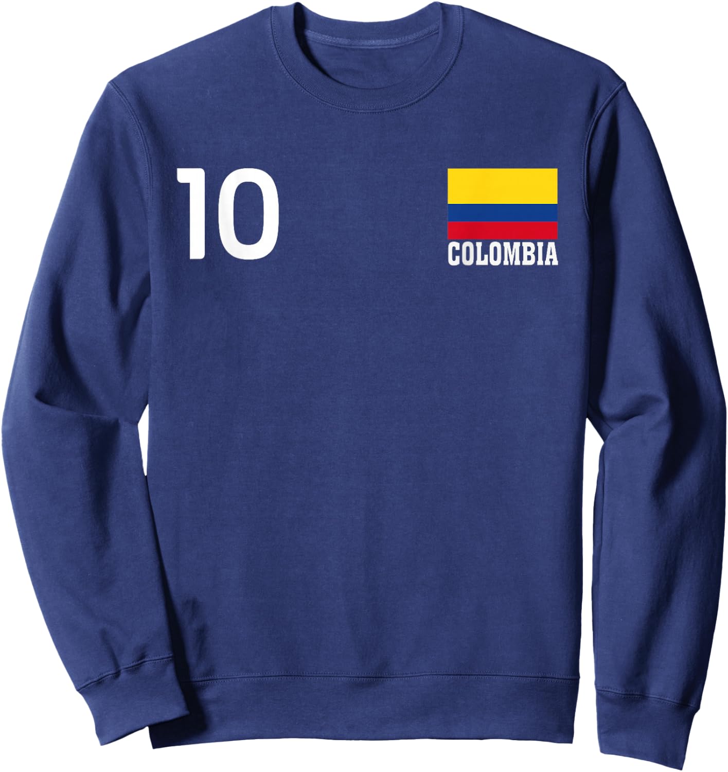 Drapeau National Colombie numéro 10 Patrimoine de la fierté Sweatshirt - Sweatshirt | Navy