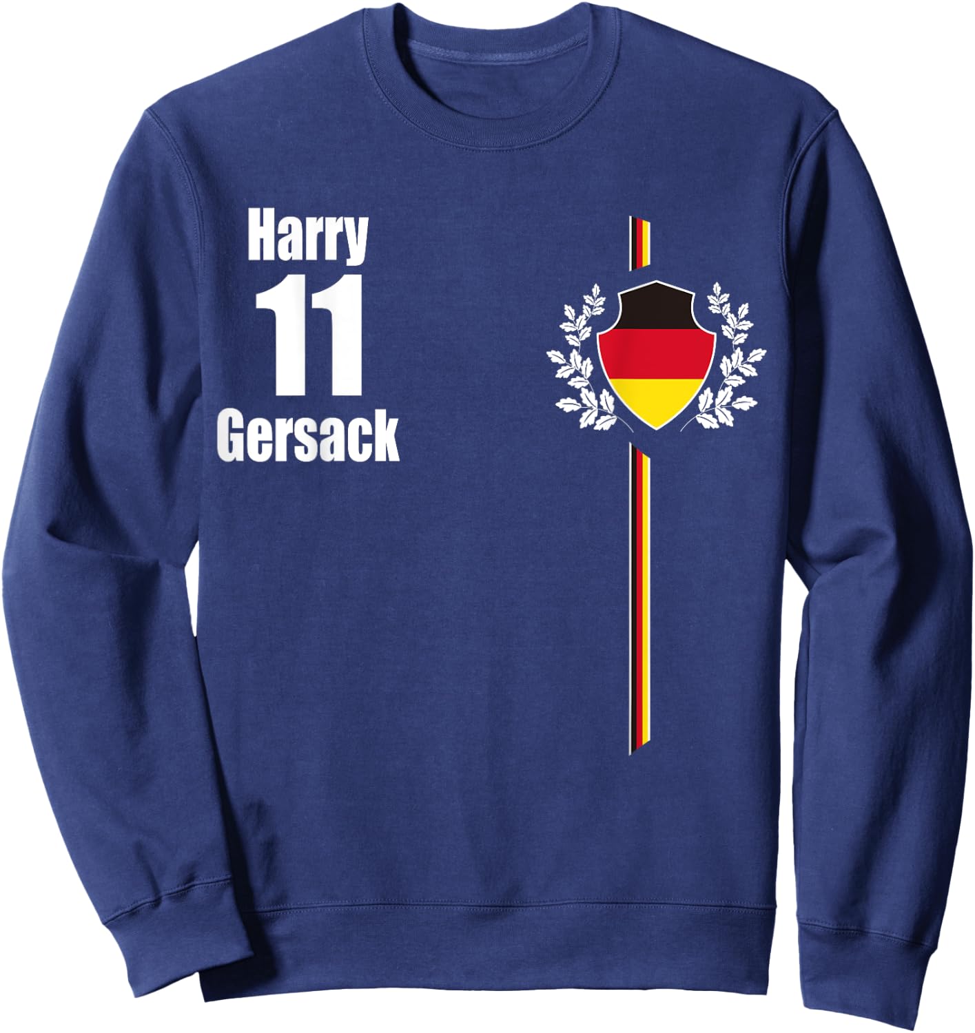 Junggesellenabschied Deutschland Harry Gersack Trikot Party Sweatshirt - Sweatshirt | Navy