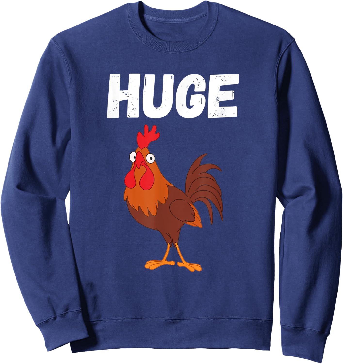 Huge Rooster Cock Sweatshirt - Sweatshirt | Navy