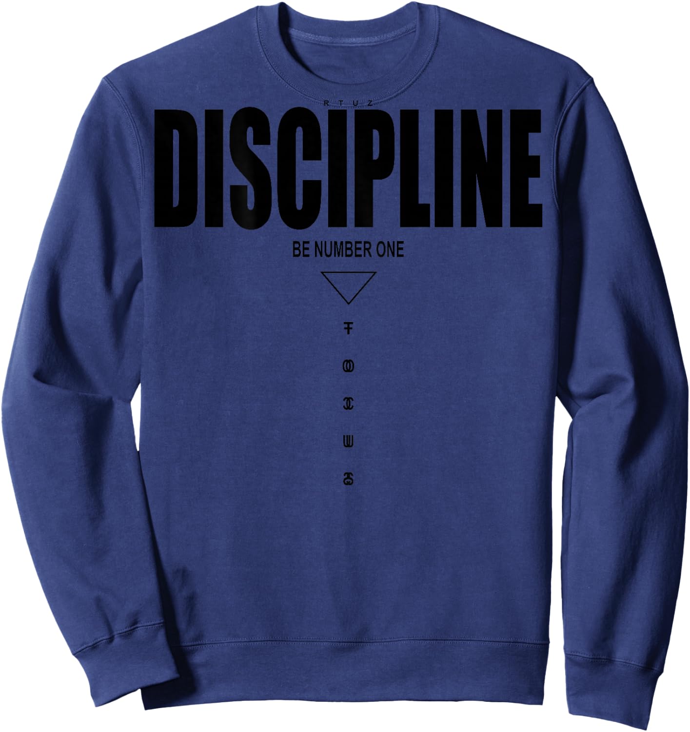 Backprint Fashion Y2K Fitness Gym Accessories Strength Sports Yoga Sports Sweatshirt - Sweatshirt | Navy