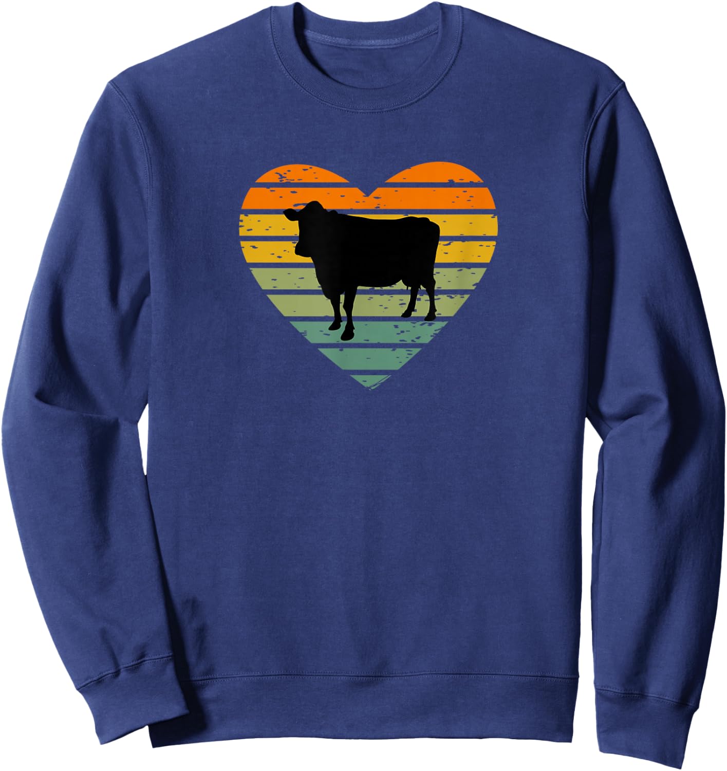 Ich Liebe Kühe Bauernhof Bauer Landwirt Milchkuh Rind Kuhfan Sweatshirt - Sweatshirt | Navy