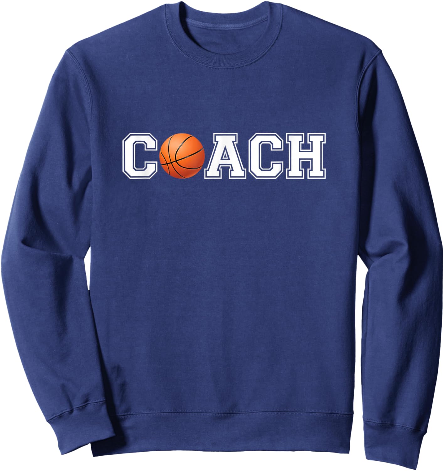 Basketball Coach Sports Coaching Staff Head Coach Sweatshirt - Sweatshirt | Navy
