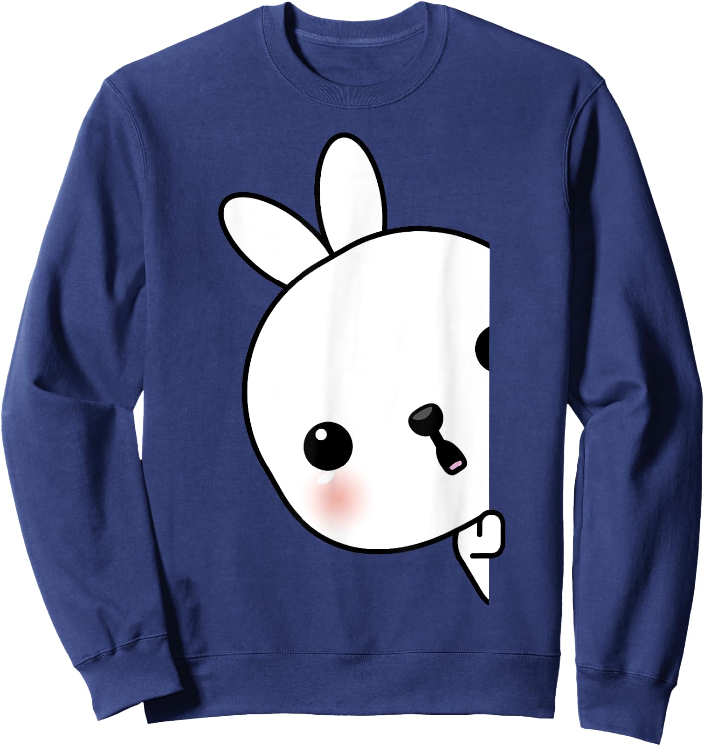Cute Peaking Bunny Rabbit Costume And Rabbits Sweatshirt - Sweatshirt | Navy