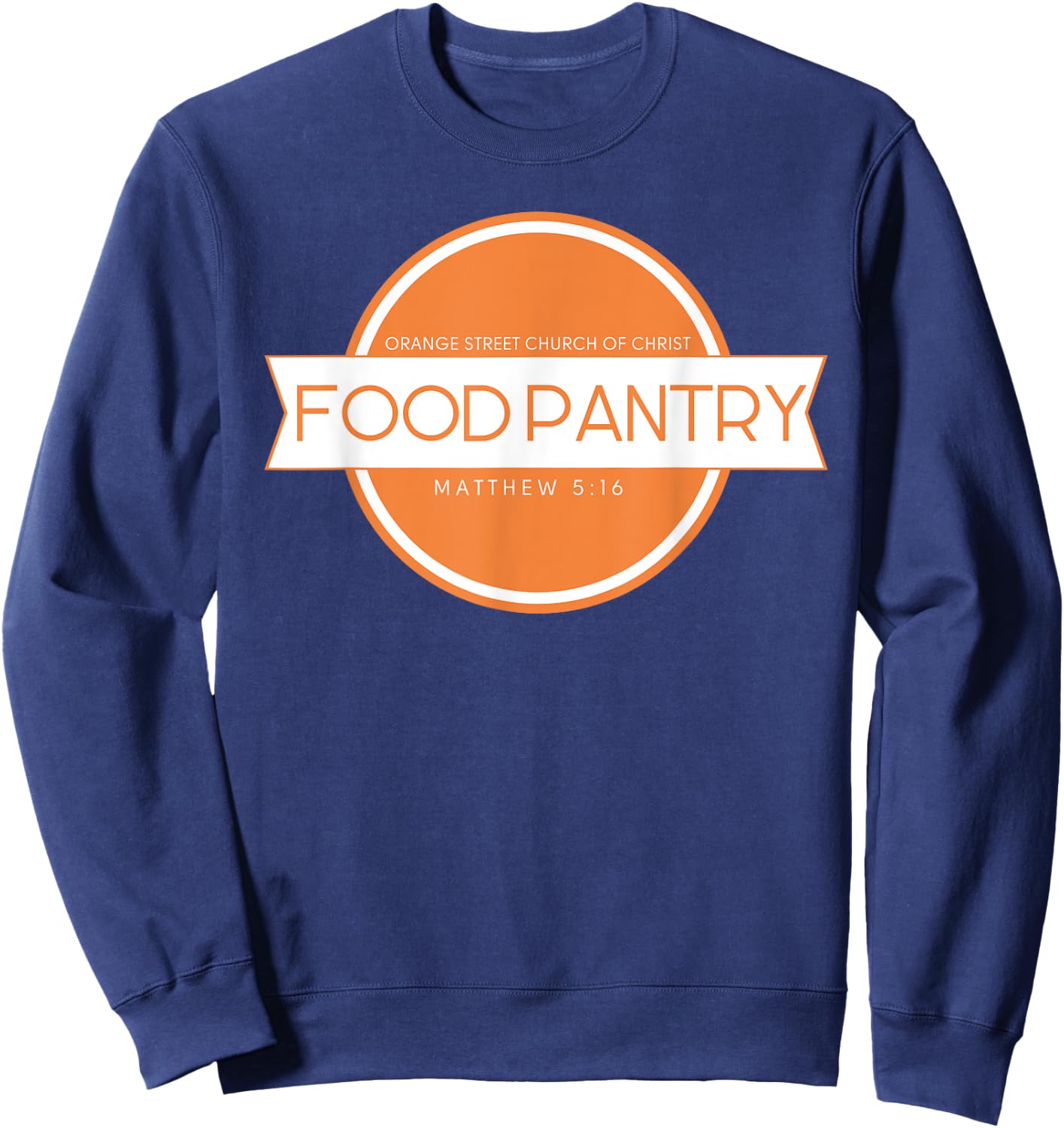Orange Street Church of Christ Food Pantry Sweatshirt - Sweatshirt | Navy