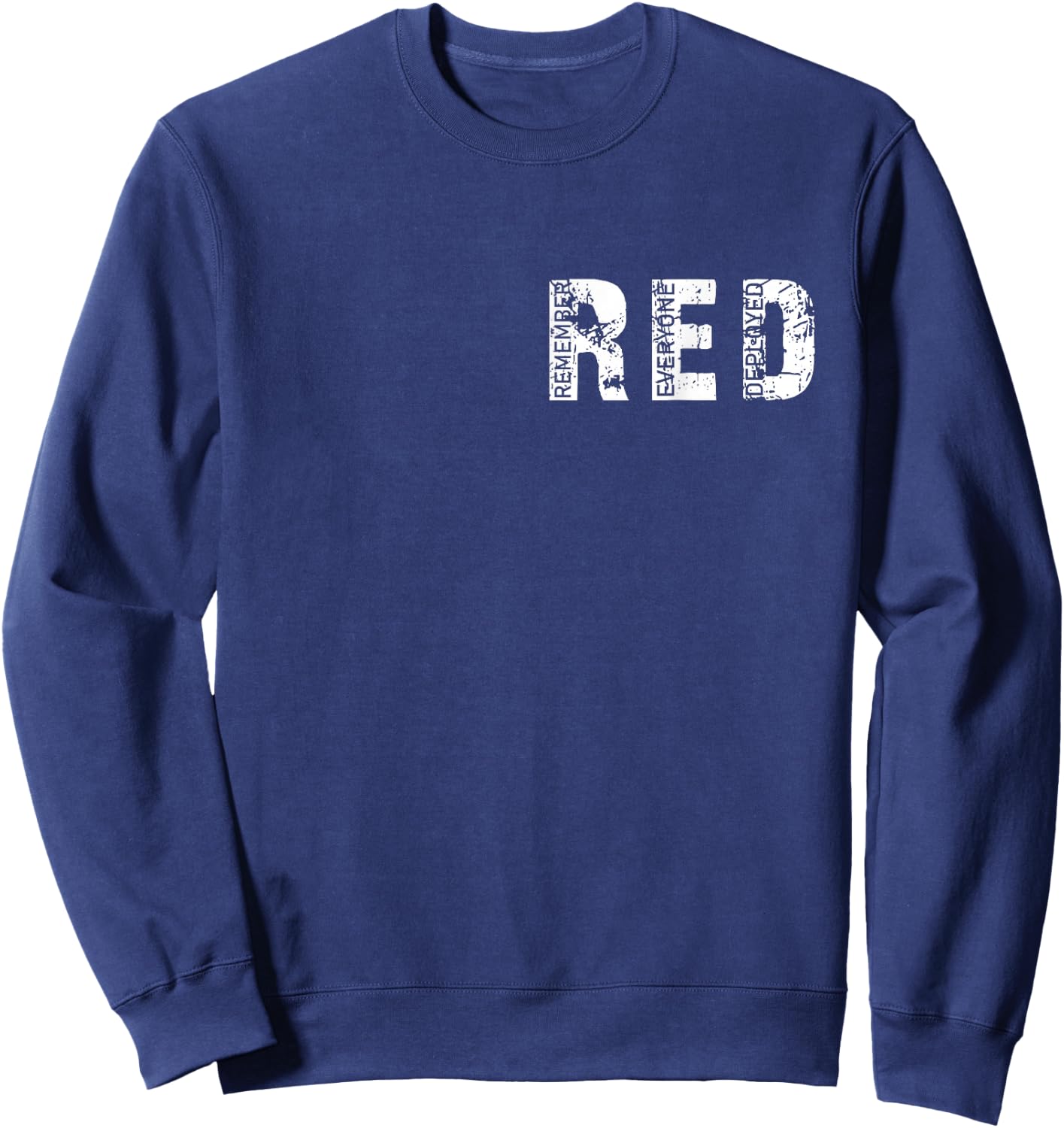 On Fridays We Wear Red Soldiers Veterans Day and Friday RED Sweatshirt - Sweatshirt | Navy