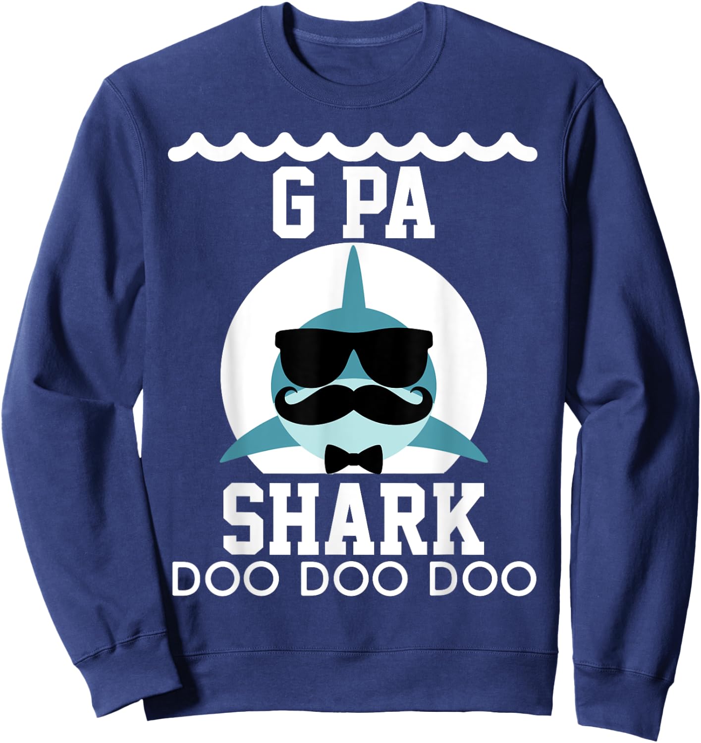 G-Pa Shark shirt Matching Family Shirts Shark Sweatshirt - Sweatshirt | Navy
