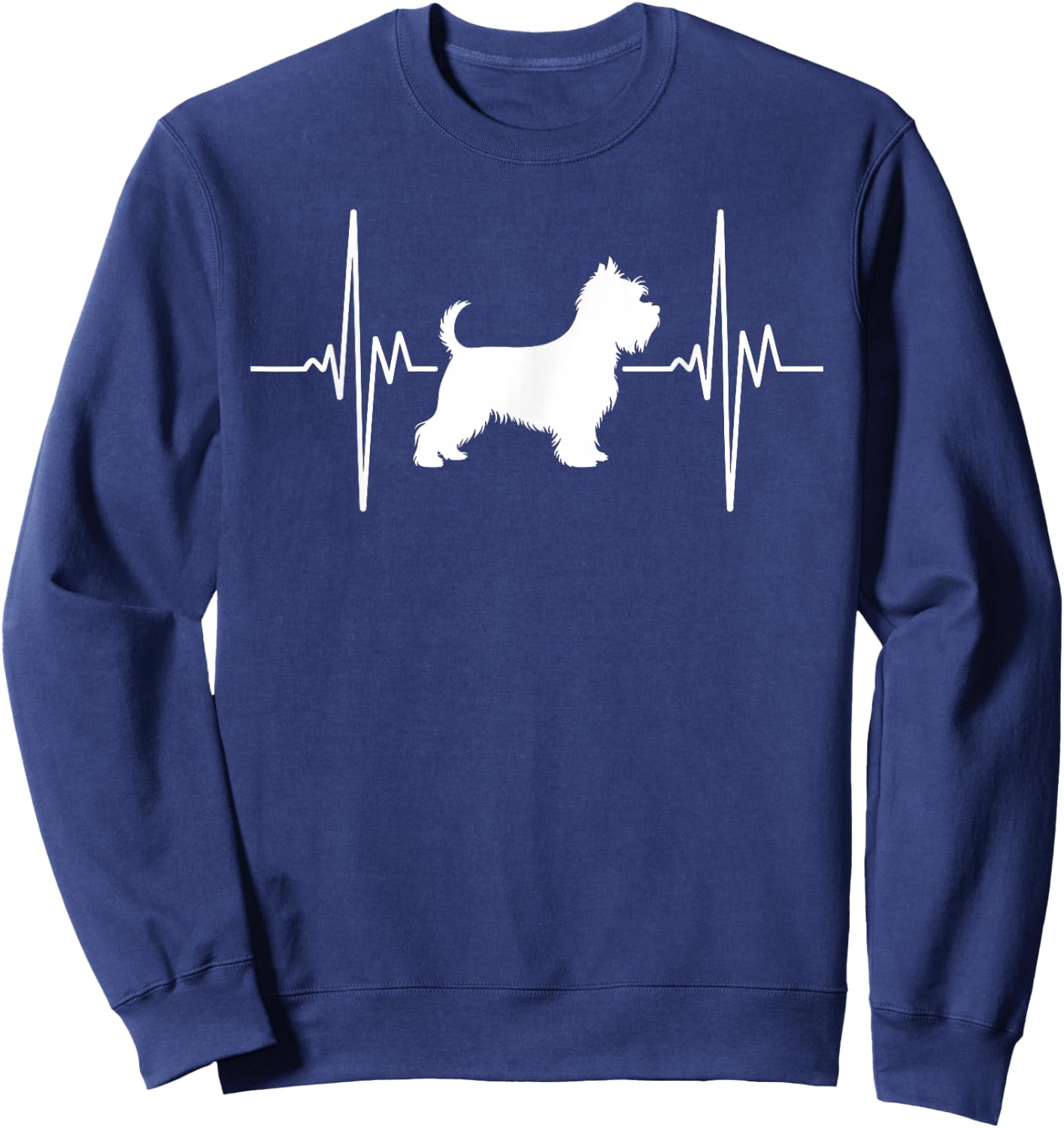 Funny Yorkshire Terrier Design Women Yorkie Lover Sweatshirt - Sweatshirt | Navy