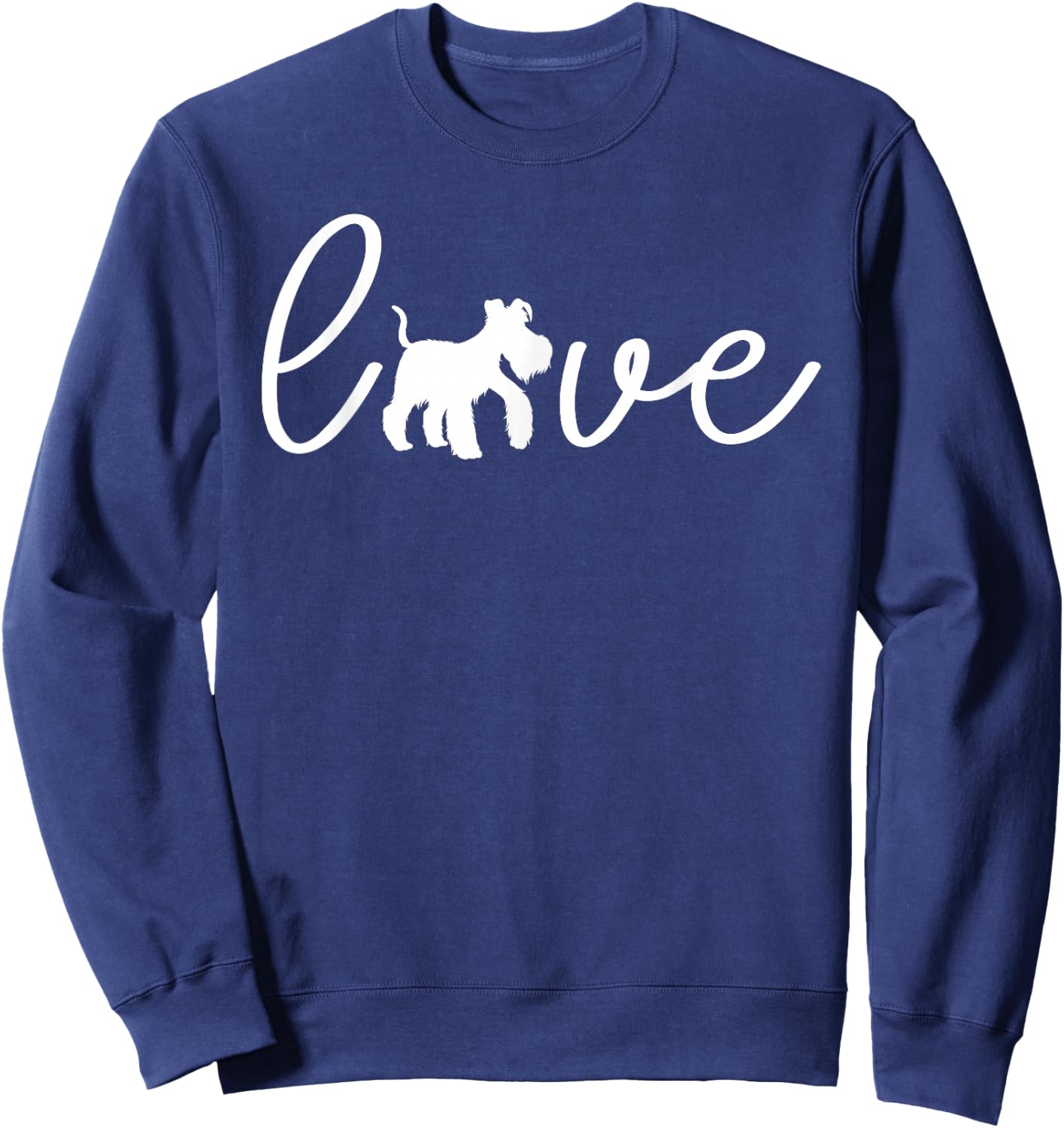 Love Miniature Schnauzer Sweatshirt - Sweatshirt | Navy