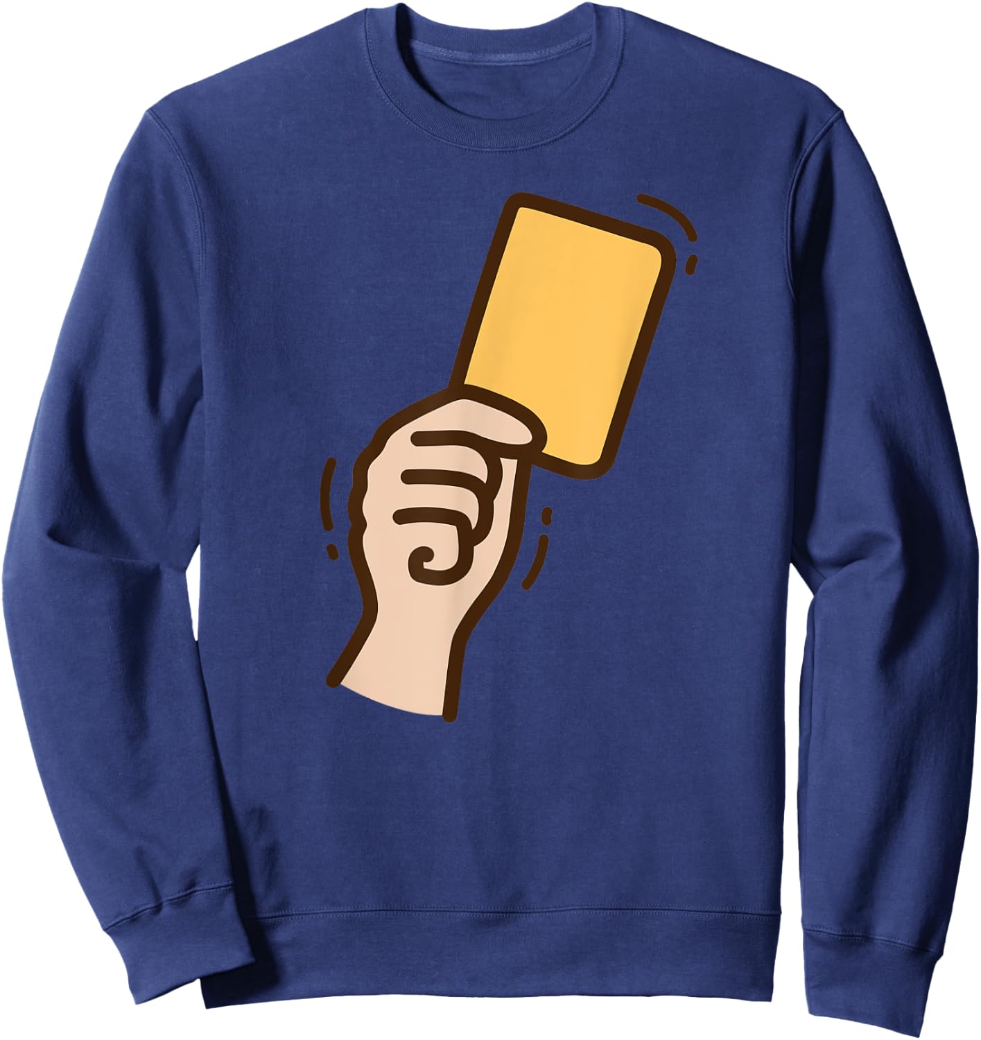 Funny Soccer Yellow Card Sweatshirt - Sweatshirt | Navy