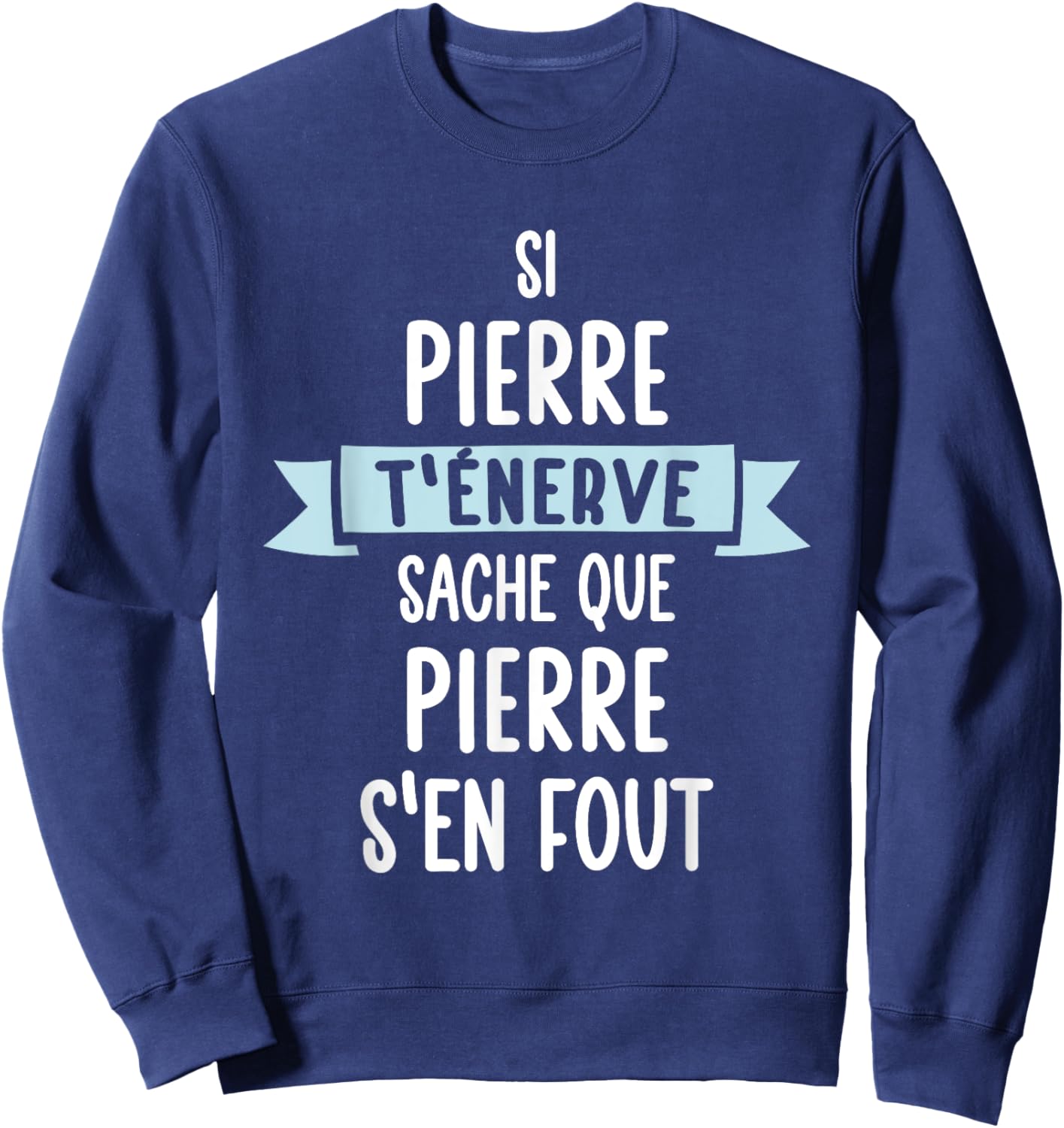 Gift Man Humour Name Personalized Stone , Black, S Sweatshirt - Sweatshirt | Navy