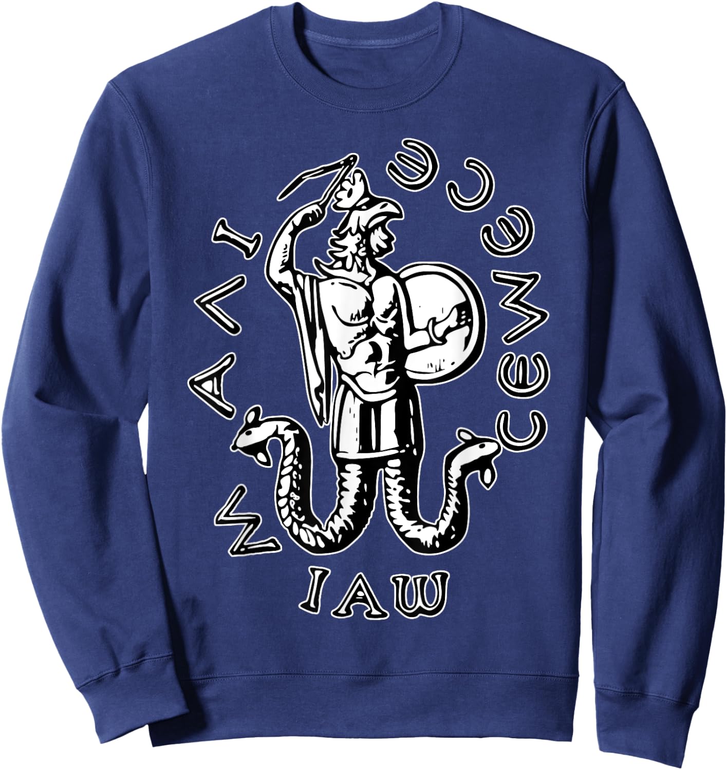 Abraxas God IAO, God GAIO Black Sweatshirt - Sweatshirt | Navy