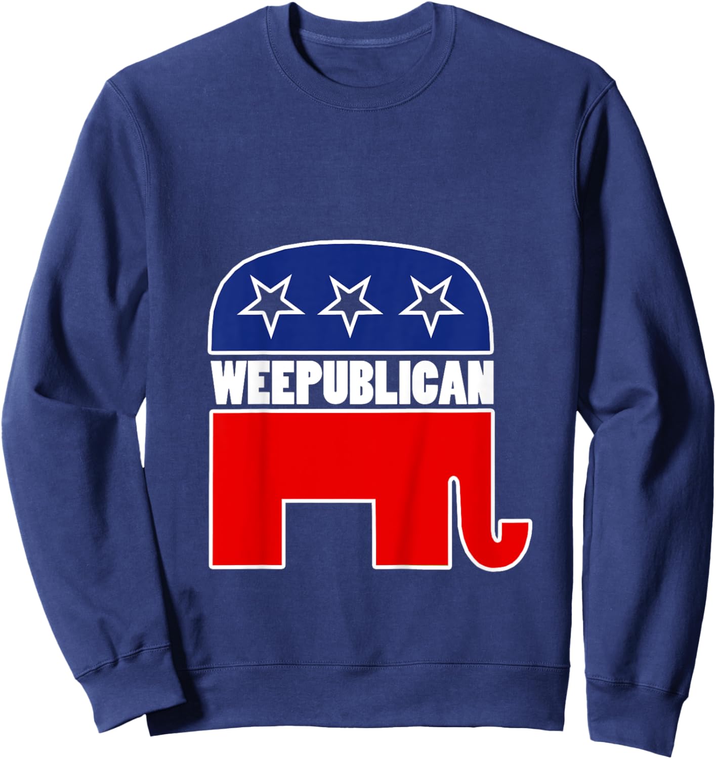 WEEpublican shirt kids republican gop elephant logo Sweatshirt - Sweatshirt | Navy