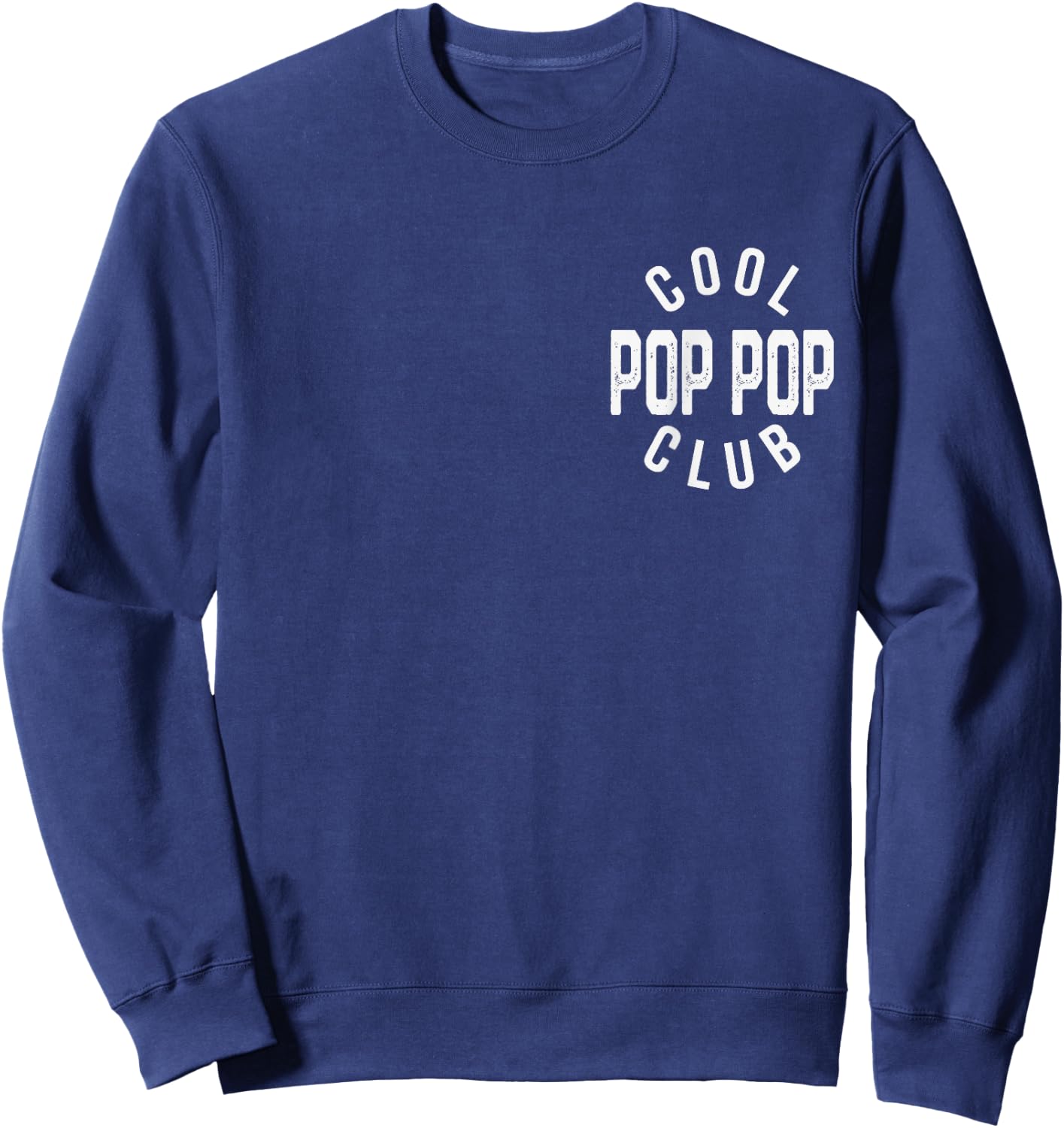 Cool Pop Pop Club Retro Vintage Graphic Sweatshirt - Sweatshirt | Navy