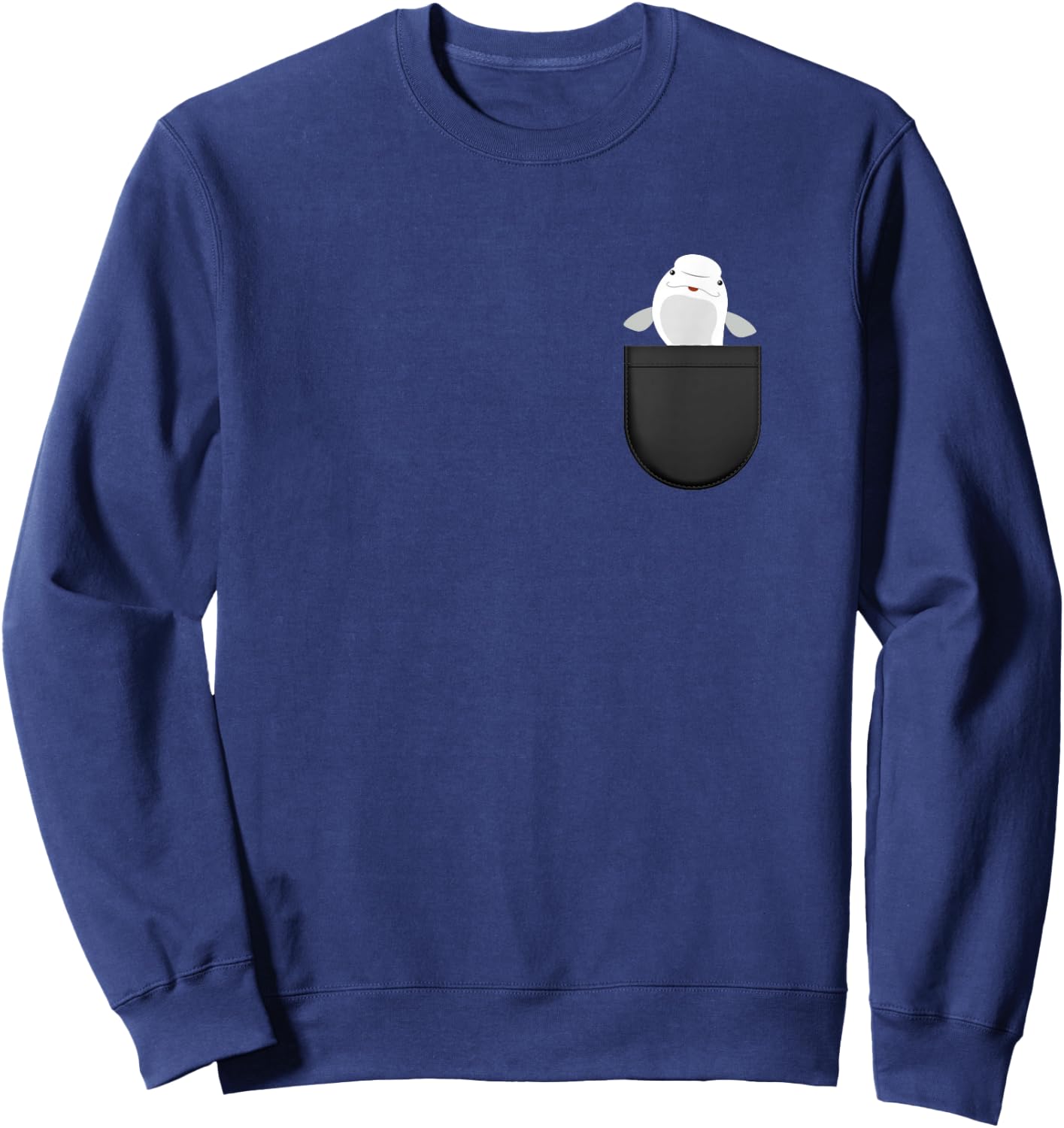 Beluga Whale Pocket Beluga Whale Lover Beluga Whales Sweatshirt - Sweatshirt | Navy