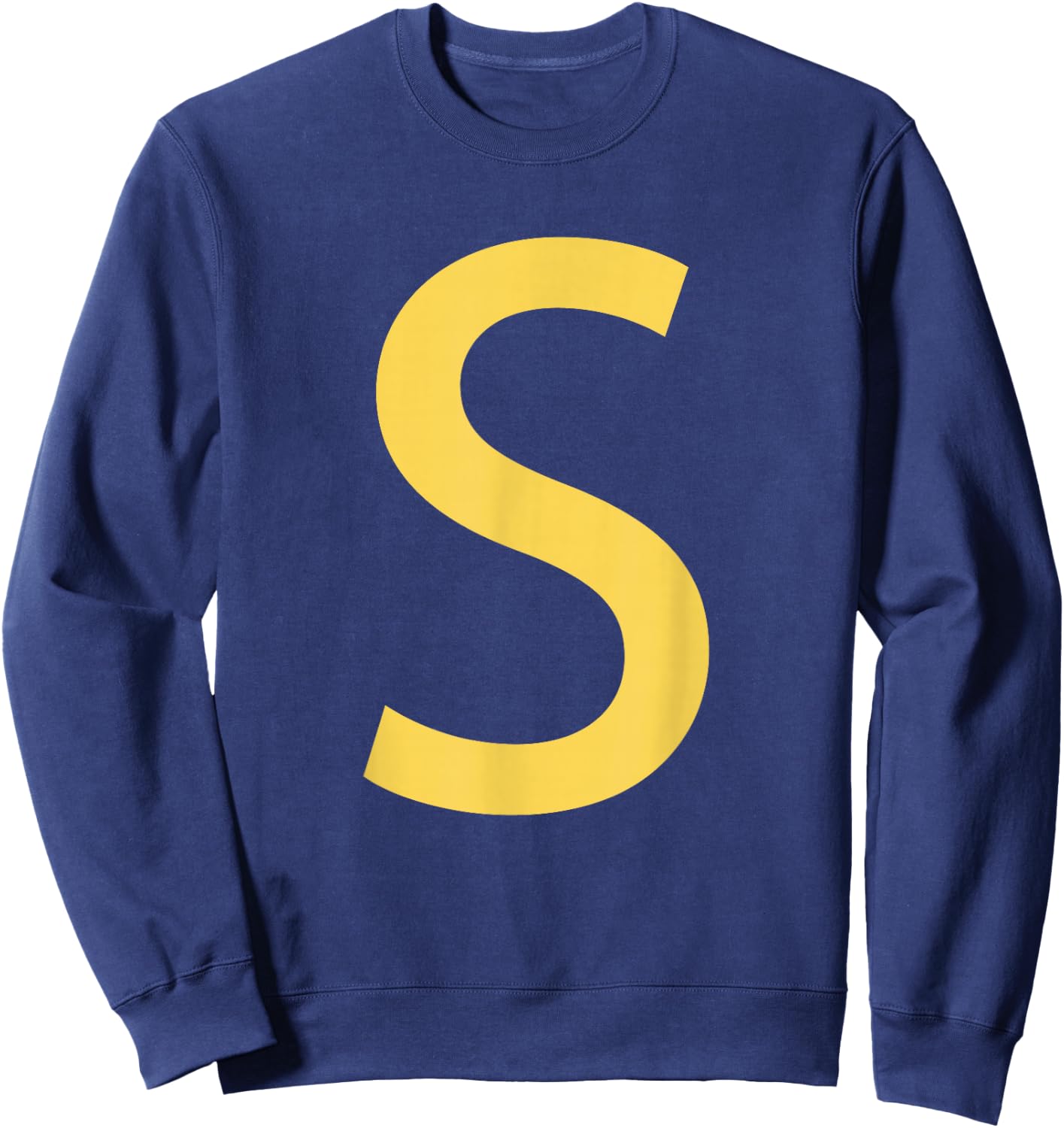 Letter S Chipmunk Color Matching Costume Sweatshirt - Sweatshirt | Navy