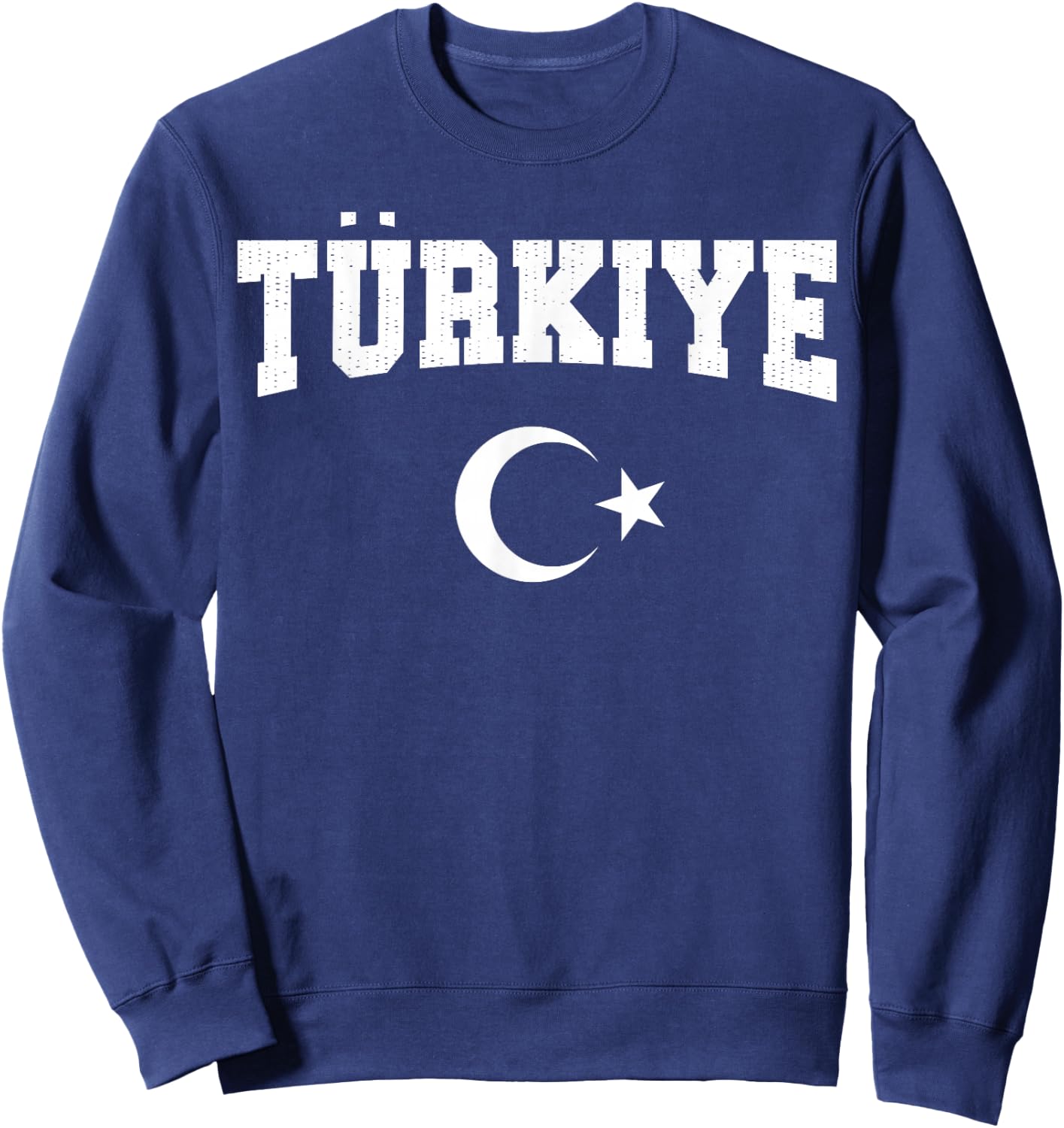 Turkiye National Flag Turkish Men Women Kids Vintage Red Sweatshirt - Sweatshirt | Navy