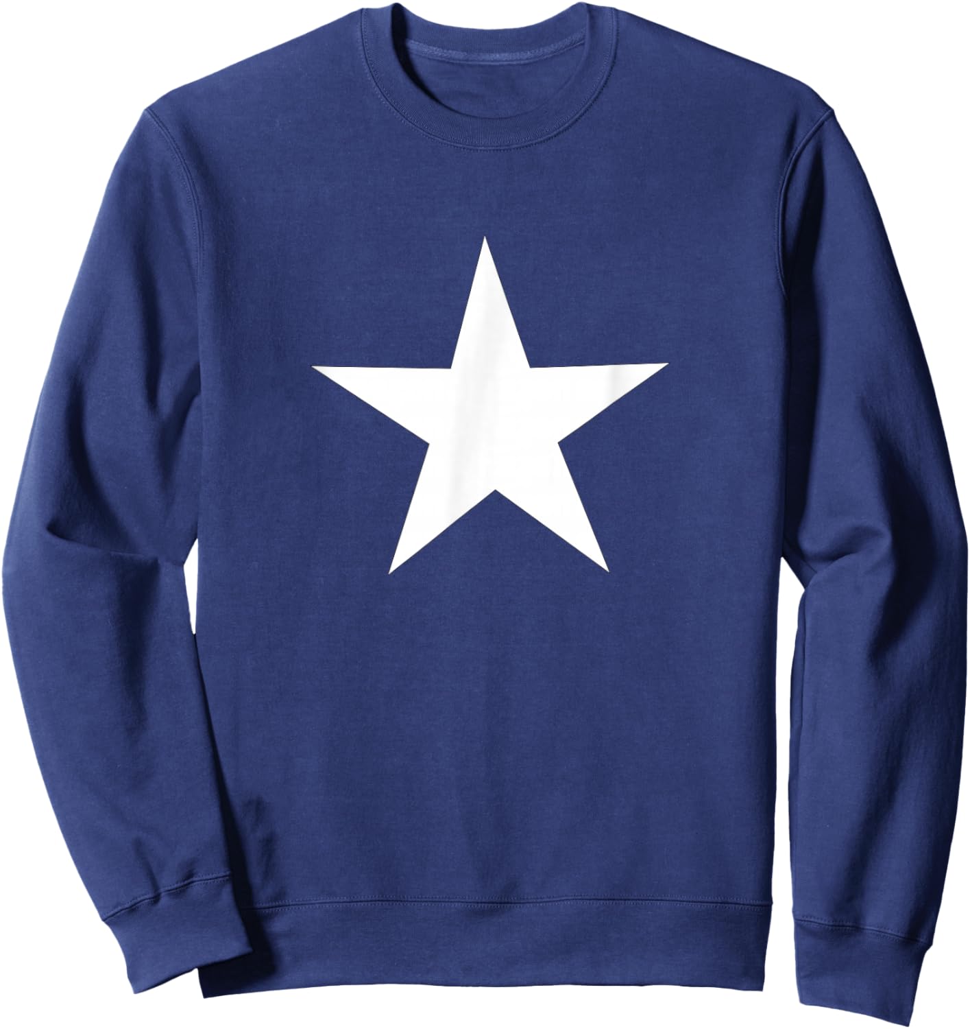 White Star on Front Sweatshirt - Sweatshirt | Navy