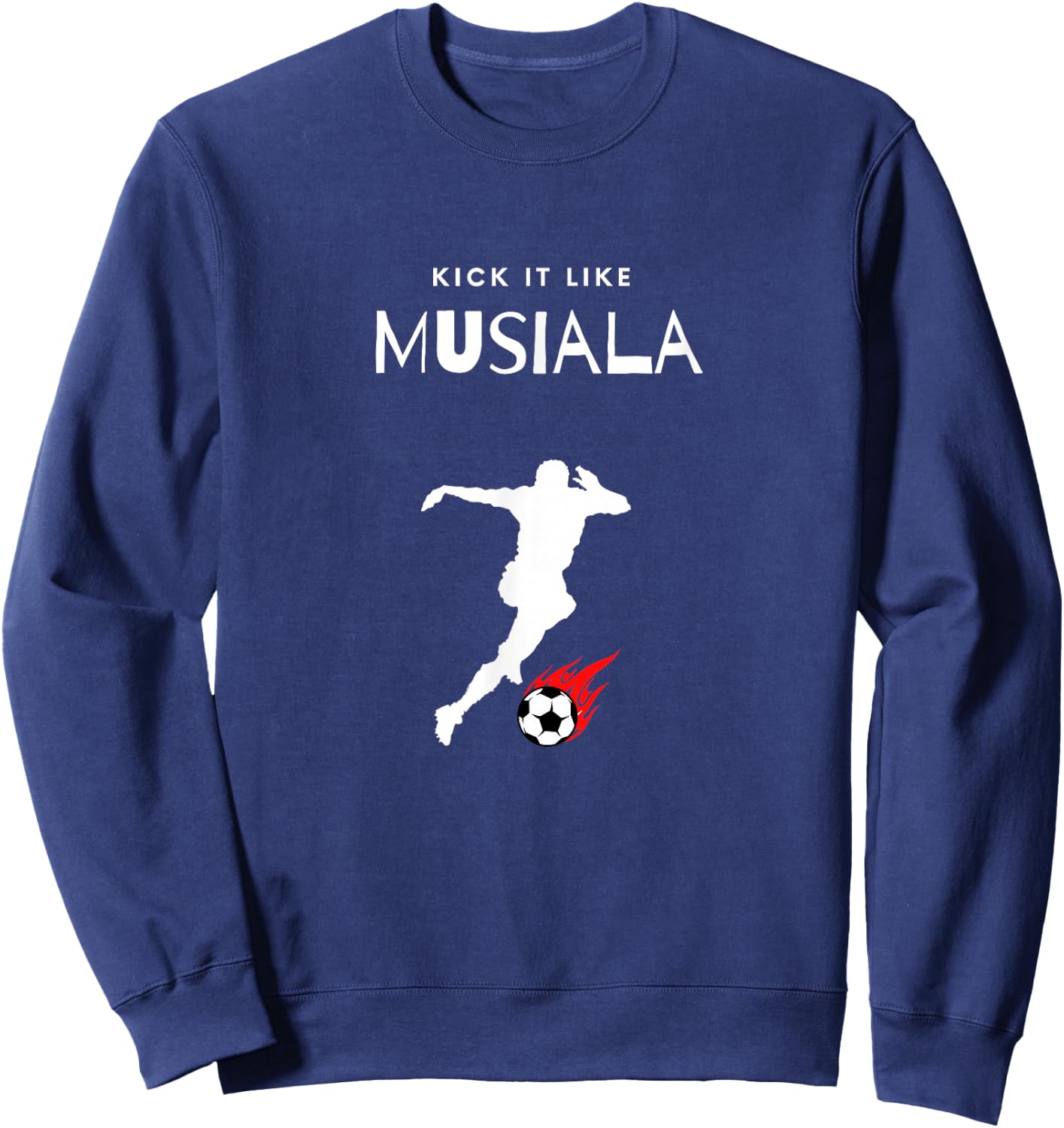 Kick it Like MUSIALA Sweatshirt - Sweatshirt | Navy