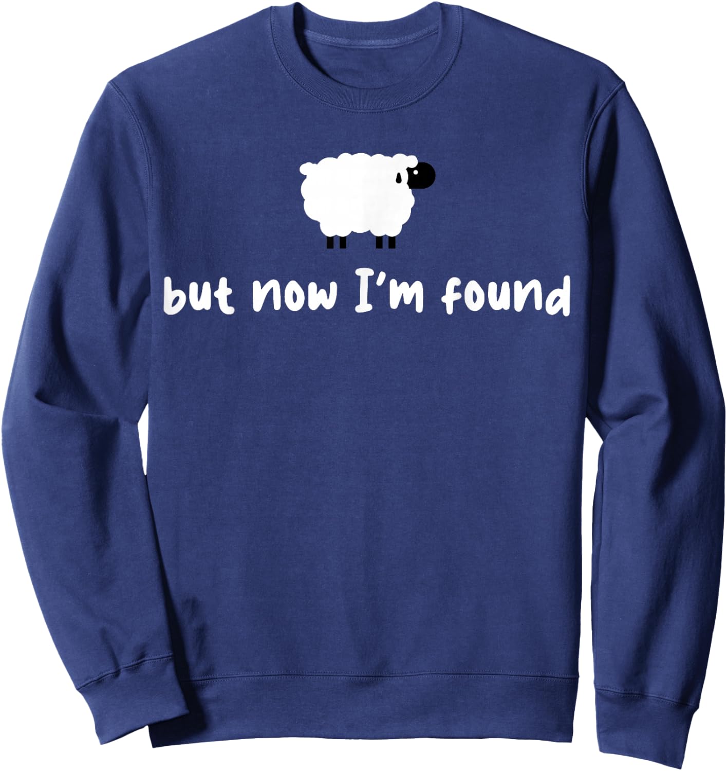 Sheep But Now I'm Found Sweatshirt - Sweatshirt | Navy