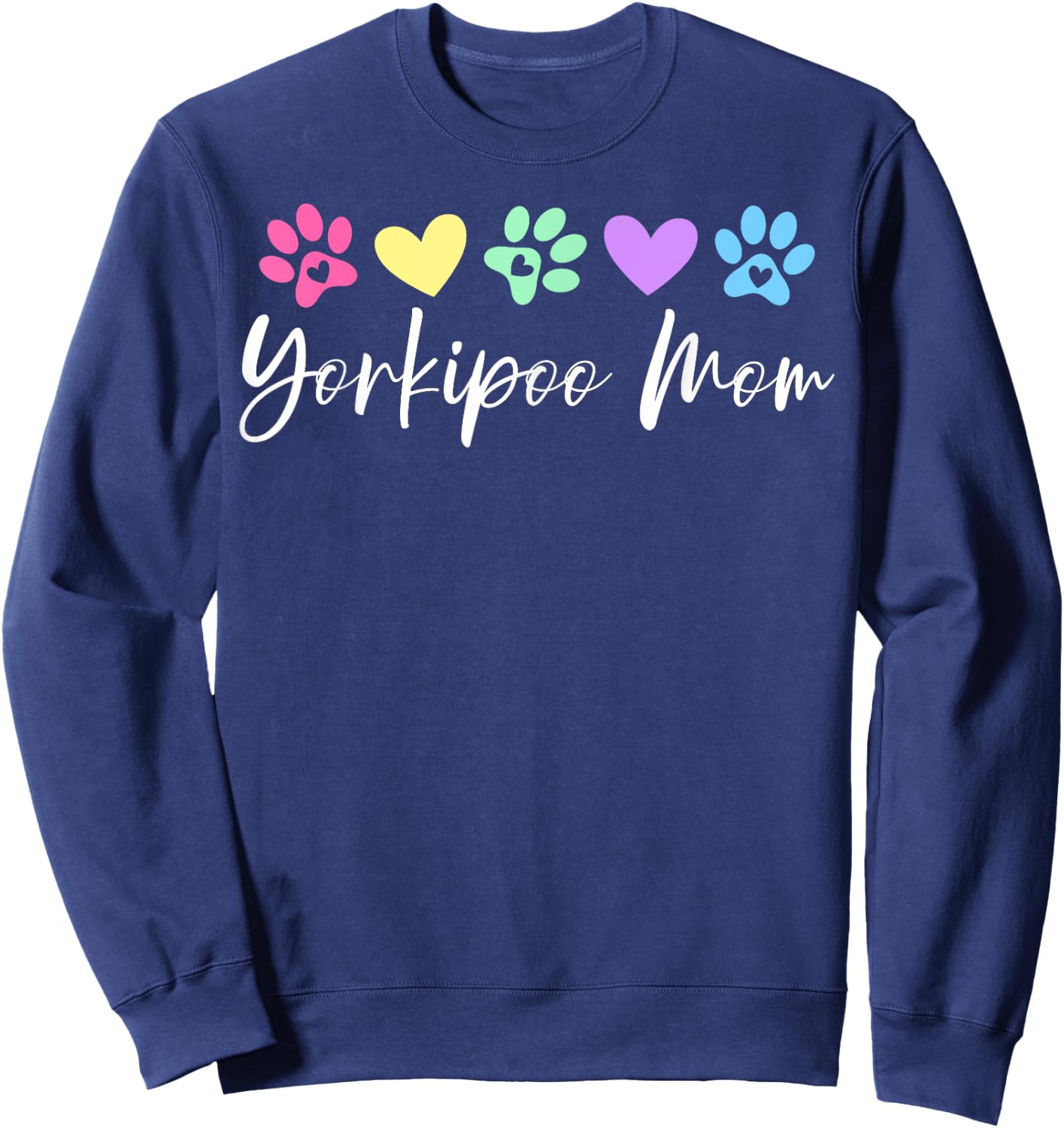 Yorkipoo Mom Yorkipoo Dog Owner Men Women Sweatshirt - Sweatshirt | Navy