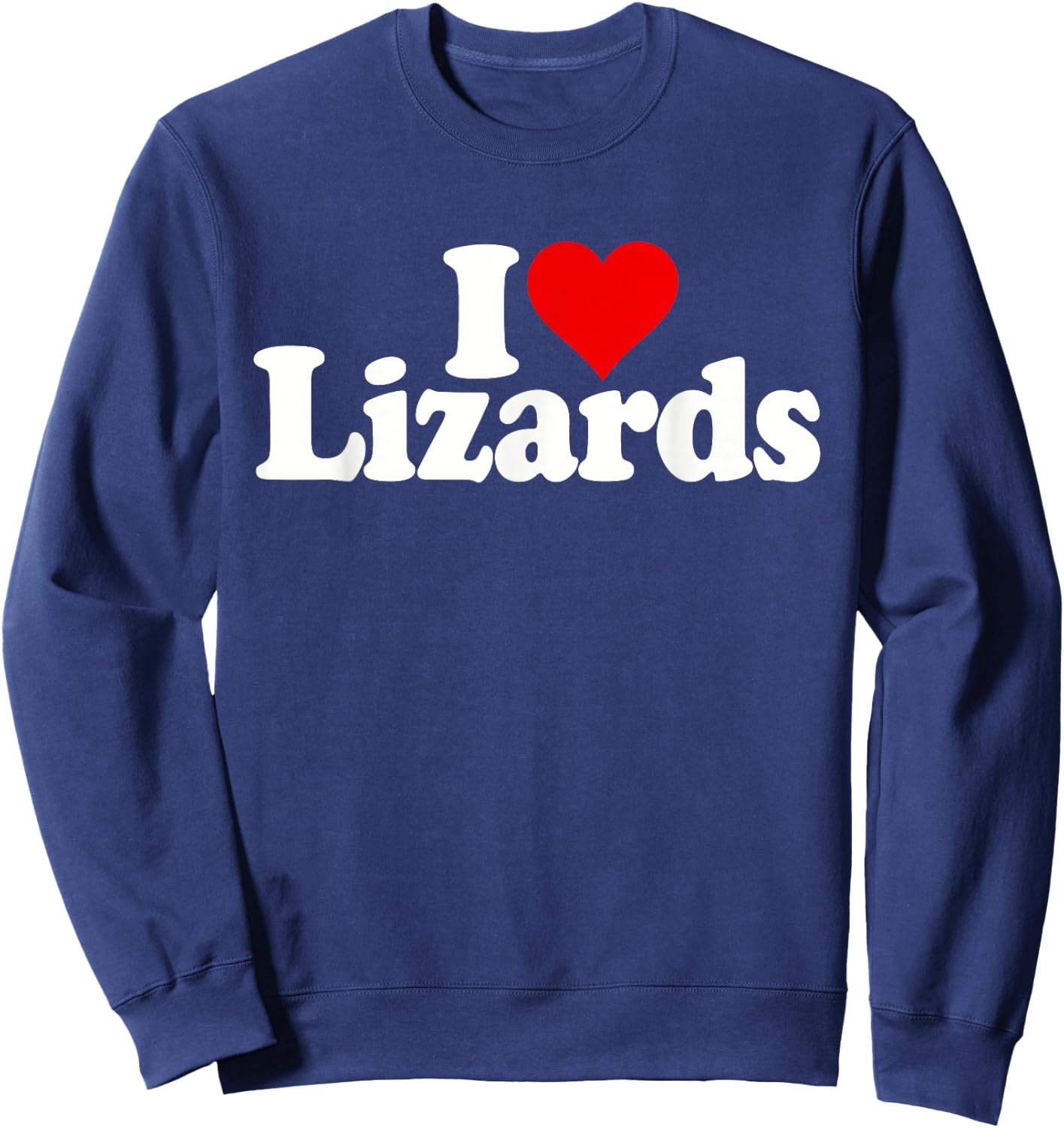 I Love Heart Echards Reptiles Sweatshirt - Sweatshirt | Navy
